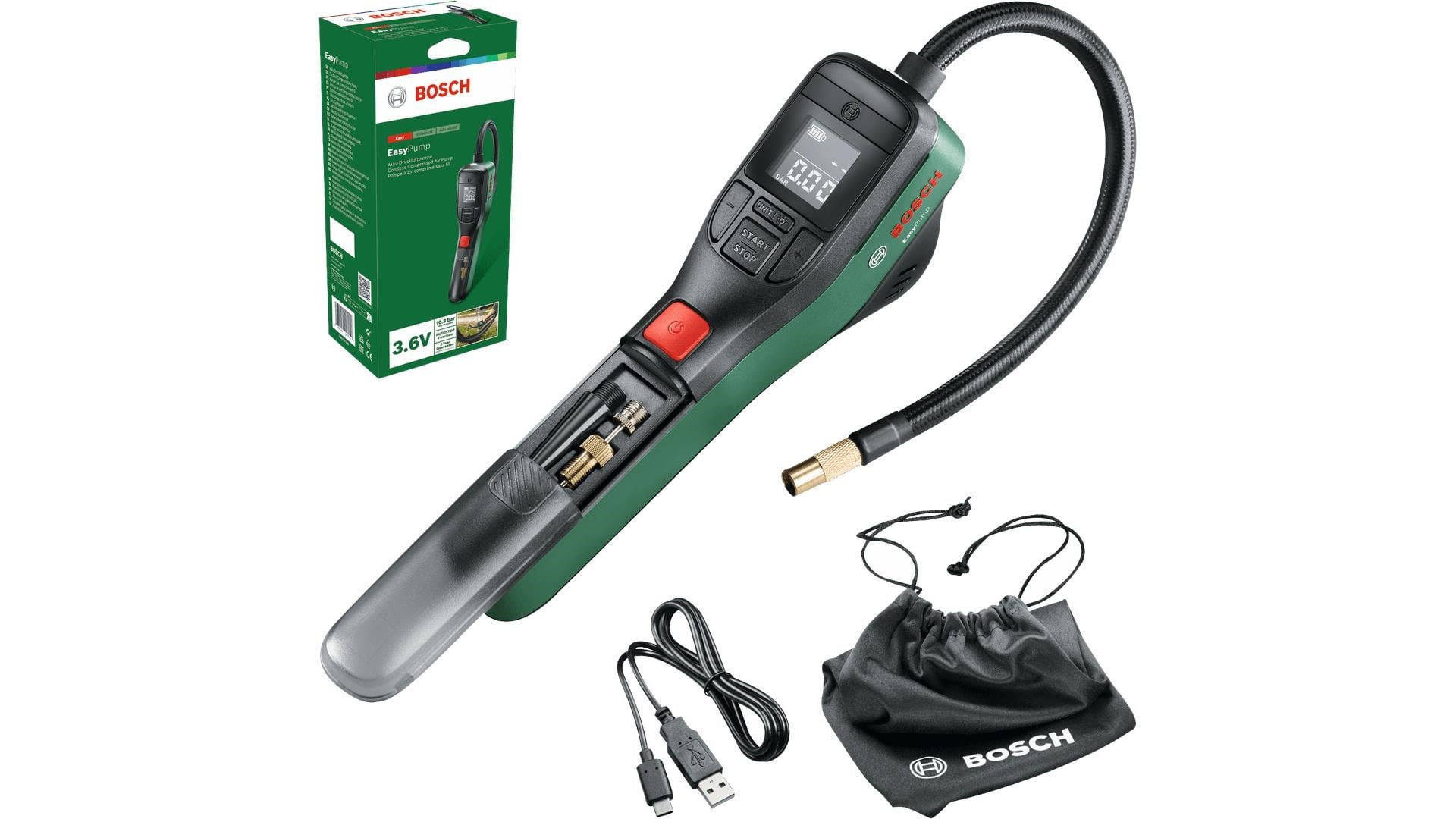 Bosch Easy Pump Cordless Compressed Air Pump 3.6 V Værktøj 0603947000