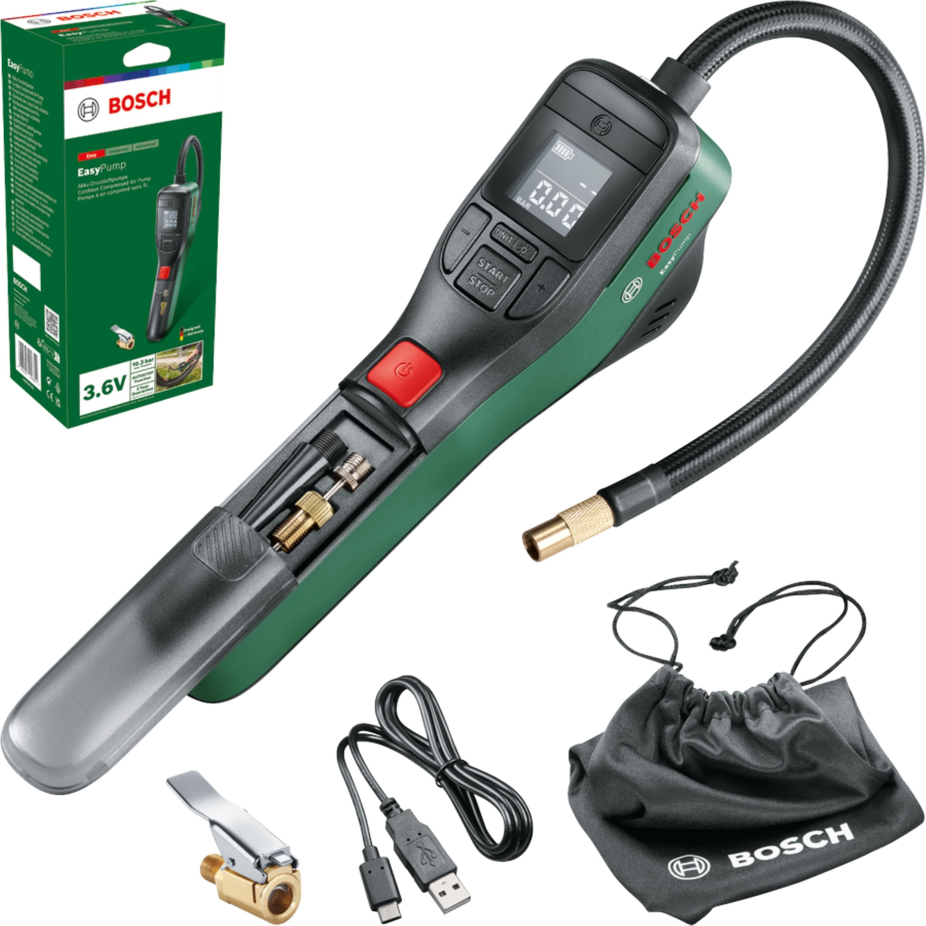 Bosch Easy Pump Cordless Compressed Air Pump 3.6 V Værktøj 0603947000