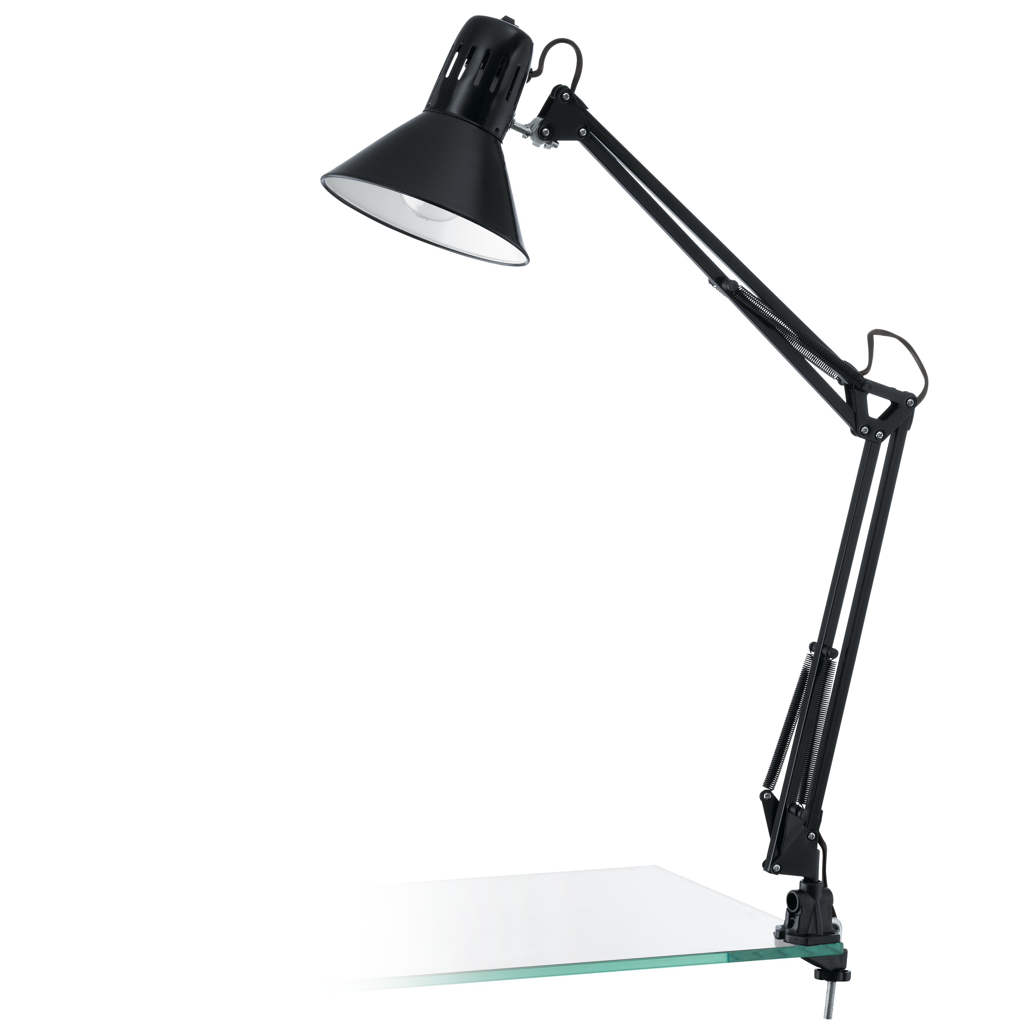 EGLO FIRMO skrivebordslampe med klemme, sort Lampe 90873