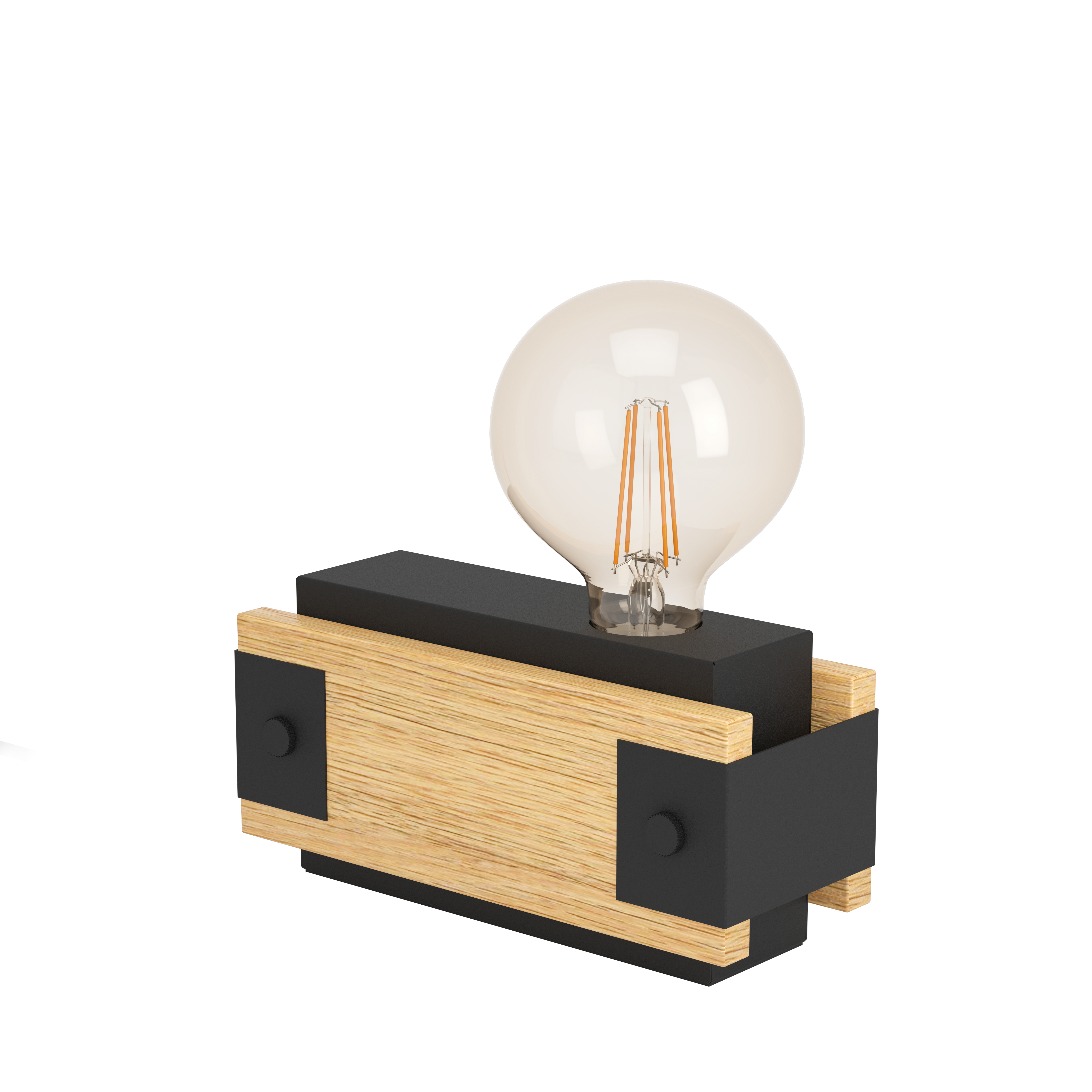 EGLO LAYHAM bordlampe, sort/brun Lampe 43469