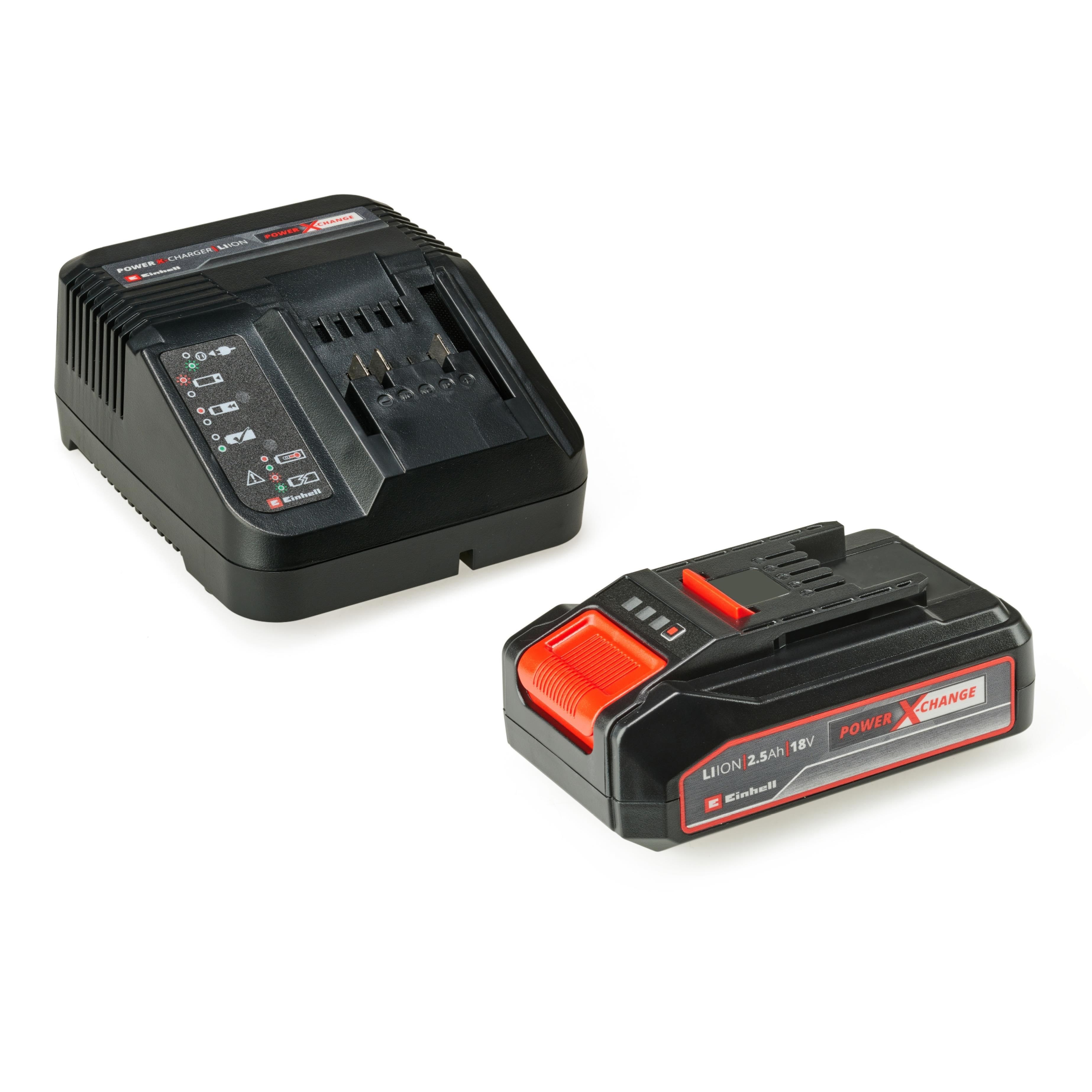 Einhell Power-X-Change starterkit 18V/2,5Ah Akku Lader 4512097