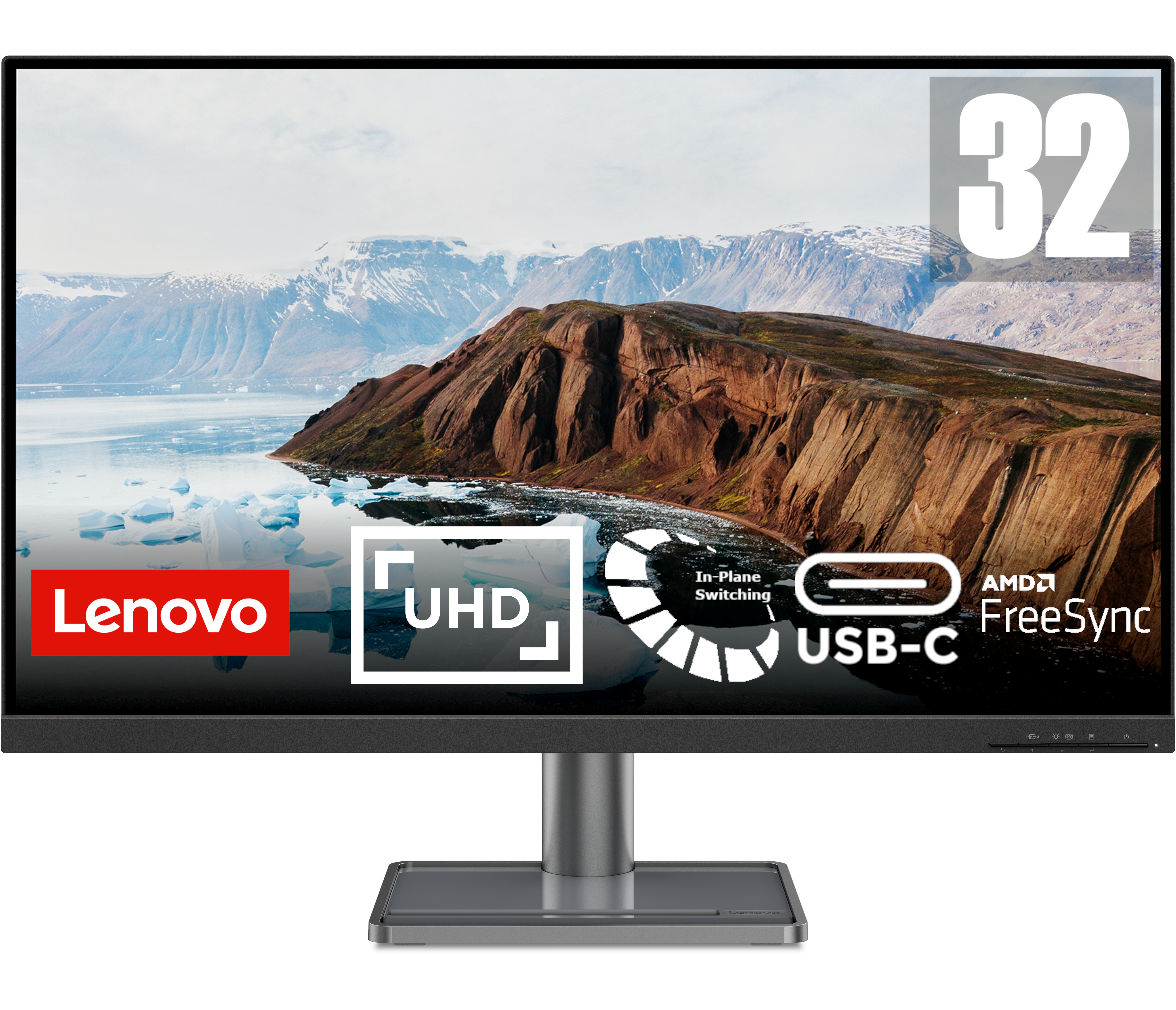 32" Lenovo L32p-30 - 3840x2160 (4K) - IPS - 75W USB-C Computerskærm Black 66C9UAC1EU