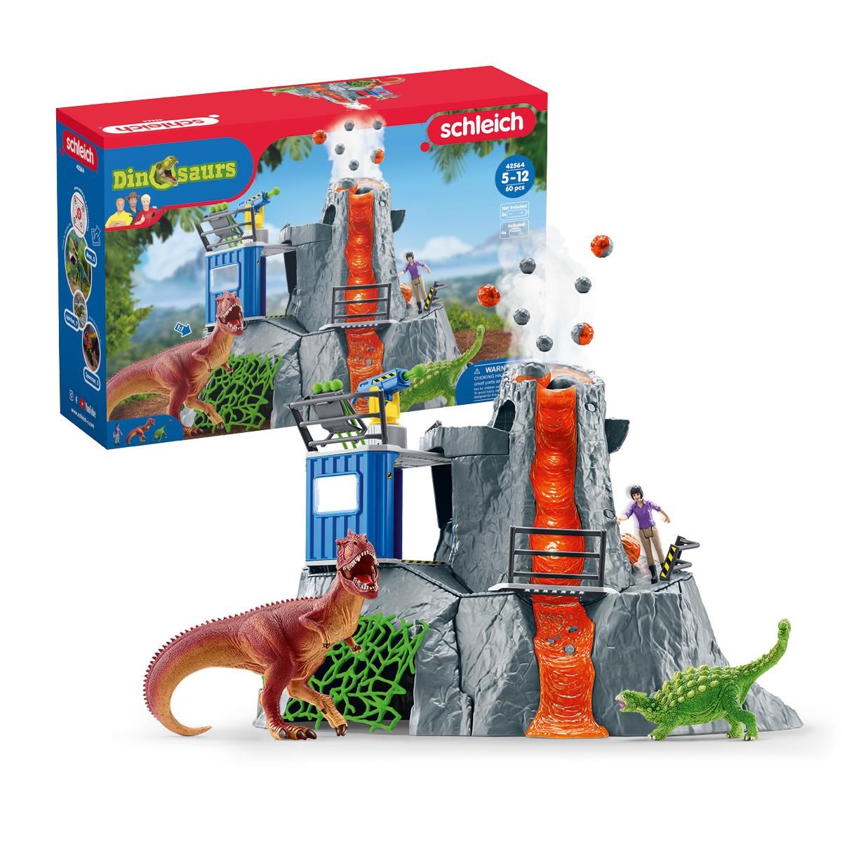 Schleich Vulkanekspedition basecamp Legetøj 42564