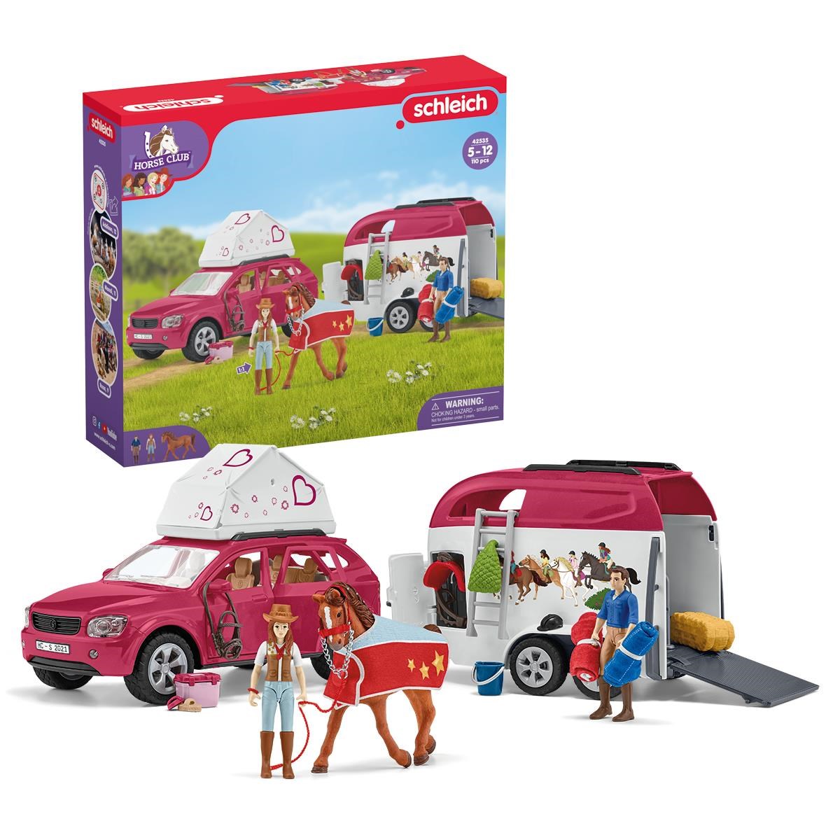 Schleich Hesteeventyr med bil og trailer Legetøj 42535
