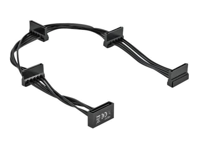 DeLOCK power adapter - SATA power to SATA power - 40 cm Kabel 60395