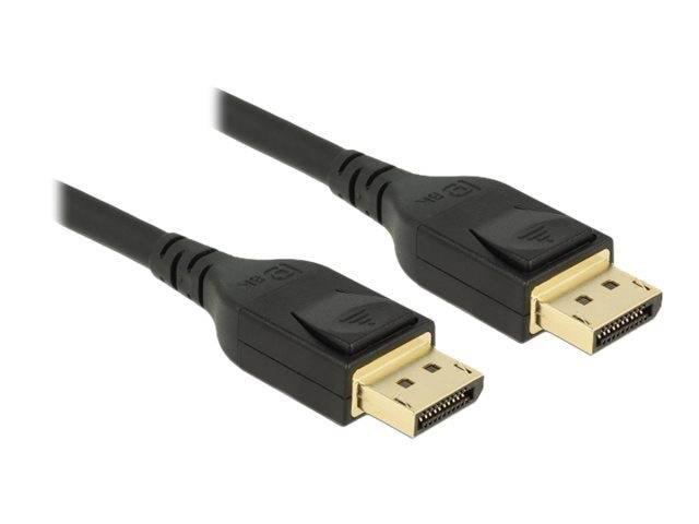 DeLOCK DisplayPort cable - DisplayPort to DisplayPort - 5 m Skærmkabel Sort 85663