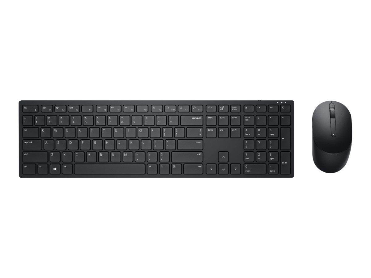 Dell Pro Wireless Keyboard and Mouse / 580-AJRC (US International) - Tastatur & Mus sæt - Universal - Sort