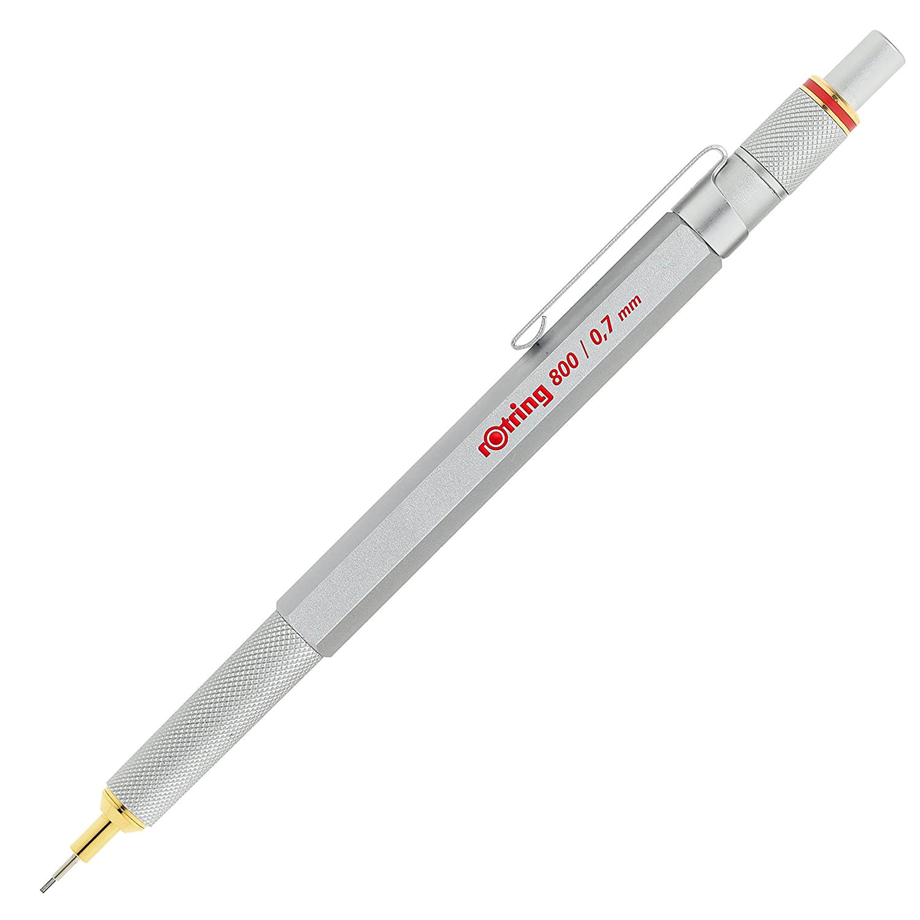 Rotring rOtring 800 mekanisk blyant | 0,7 mm | Sølv metal tønde Tegneværktøj 1904448