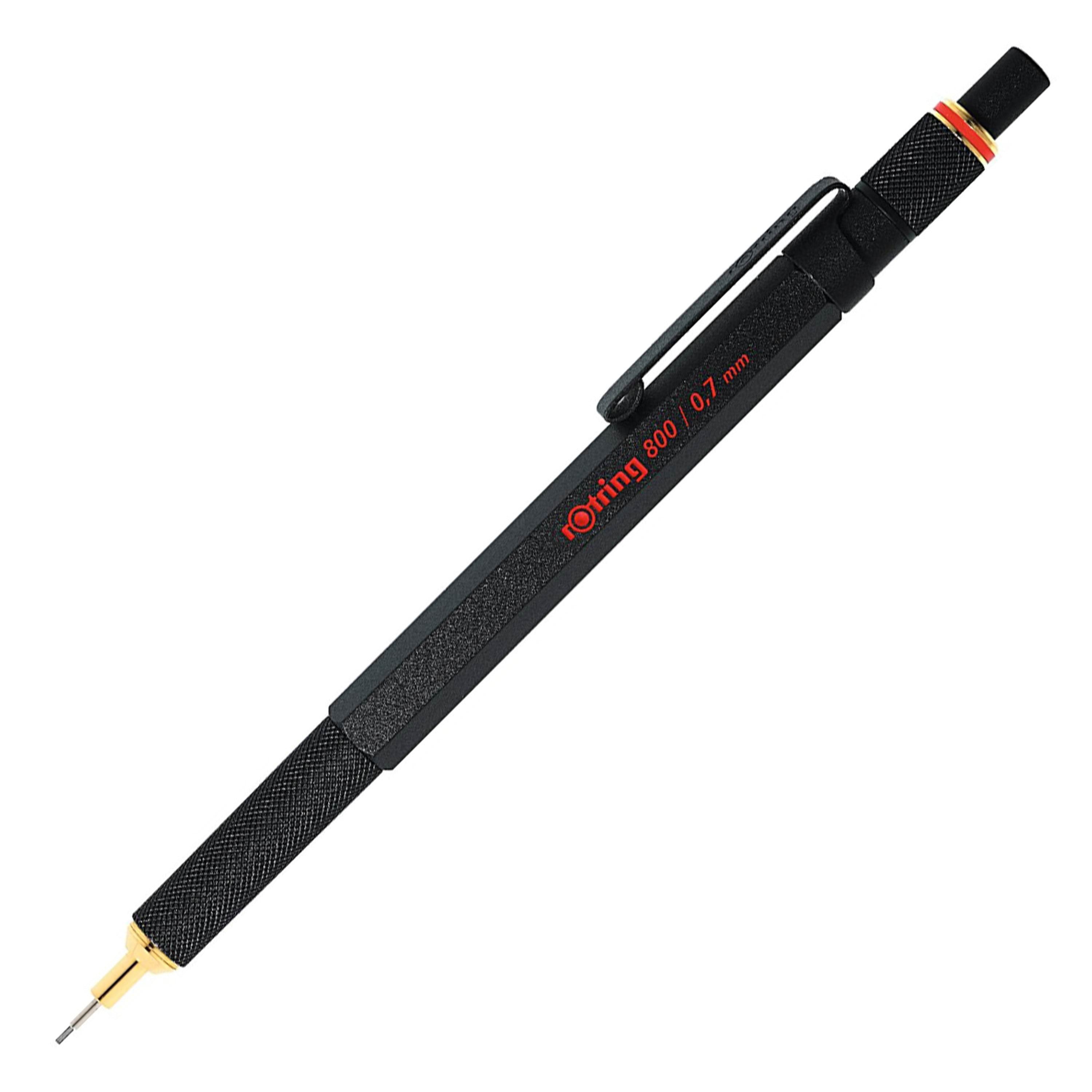 Rotring rOtring 800 mekanisk blyant | HB 0,7 mm | Sort metal tønde Tegneværktøj 1904446