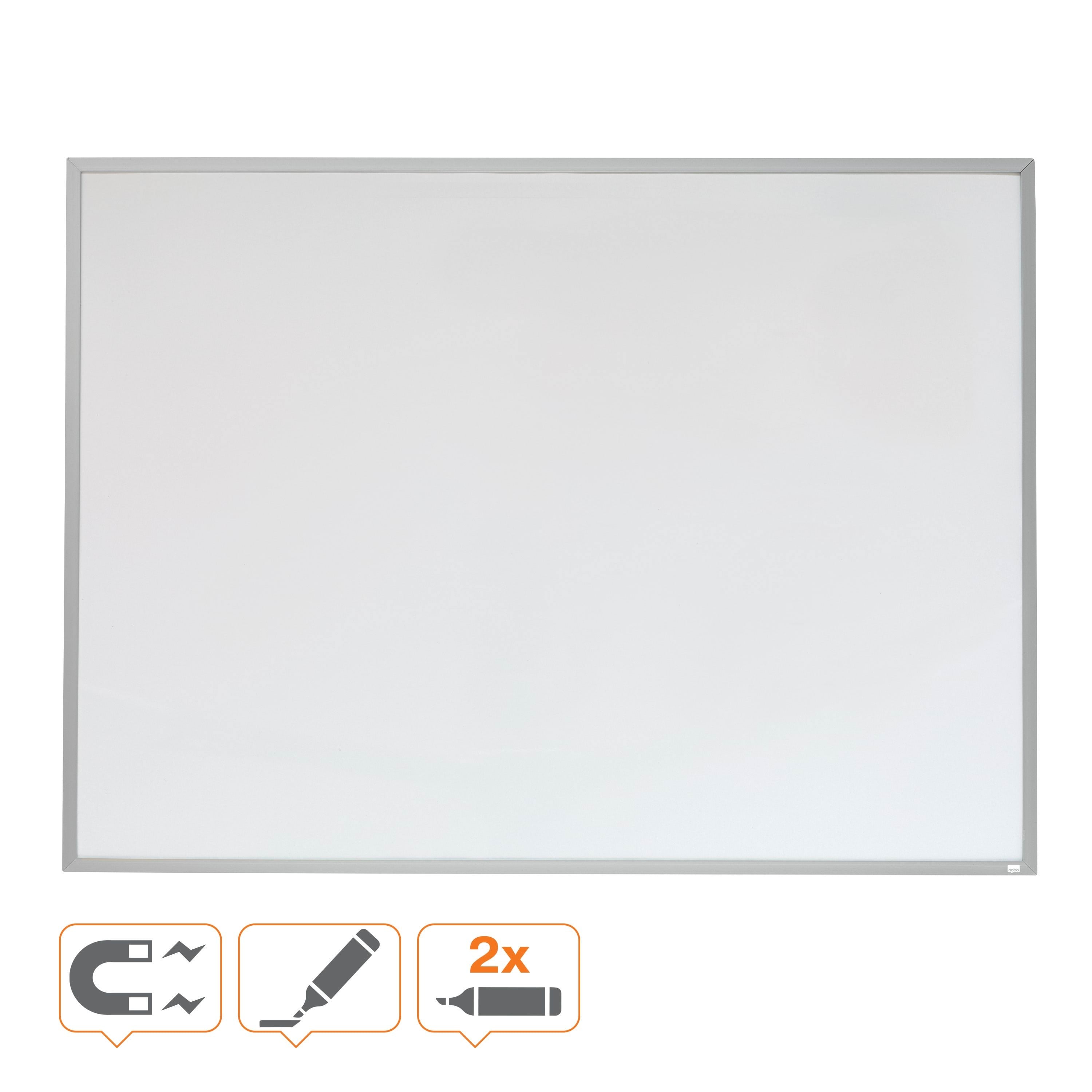 Nobo Magnetisk whiteboard med aluminiumsramme 58,5x43 cm Konference Præsentation 1903777