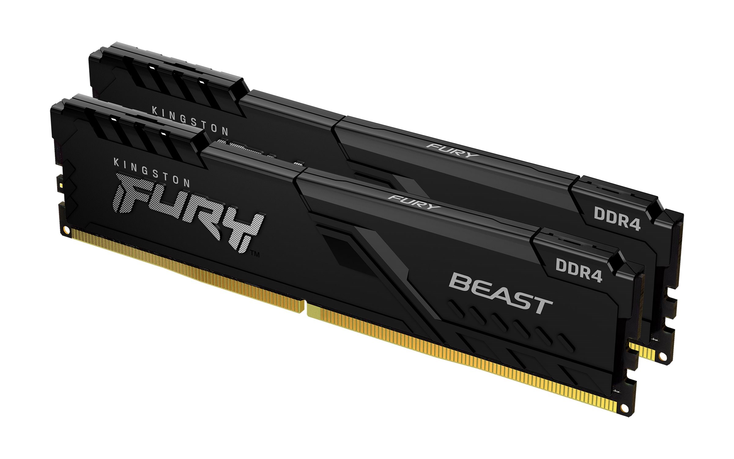 Kingston FURY Beast DDR4-3600 - 32GB - CL18 - Dual Channel (2 pcs) - Intel XMP - Sort Ram KF436C18BBK2/32