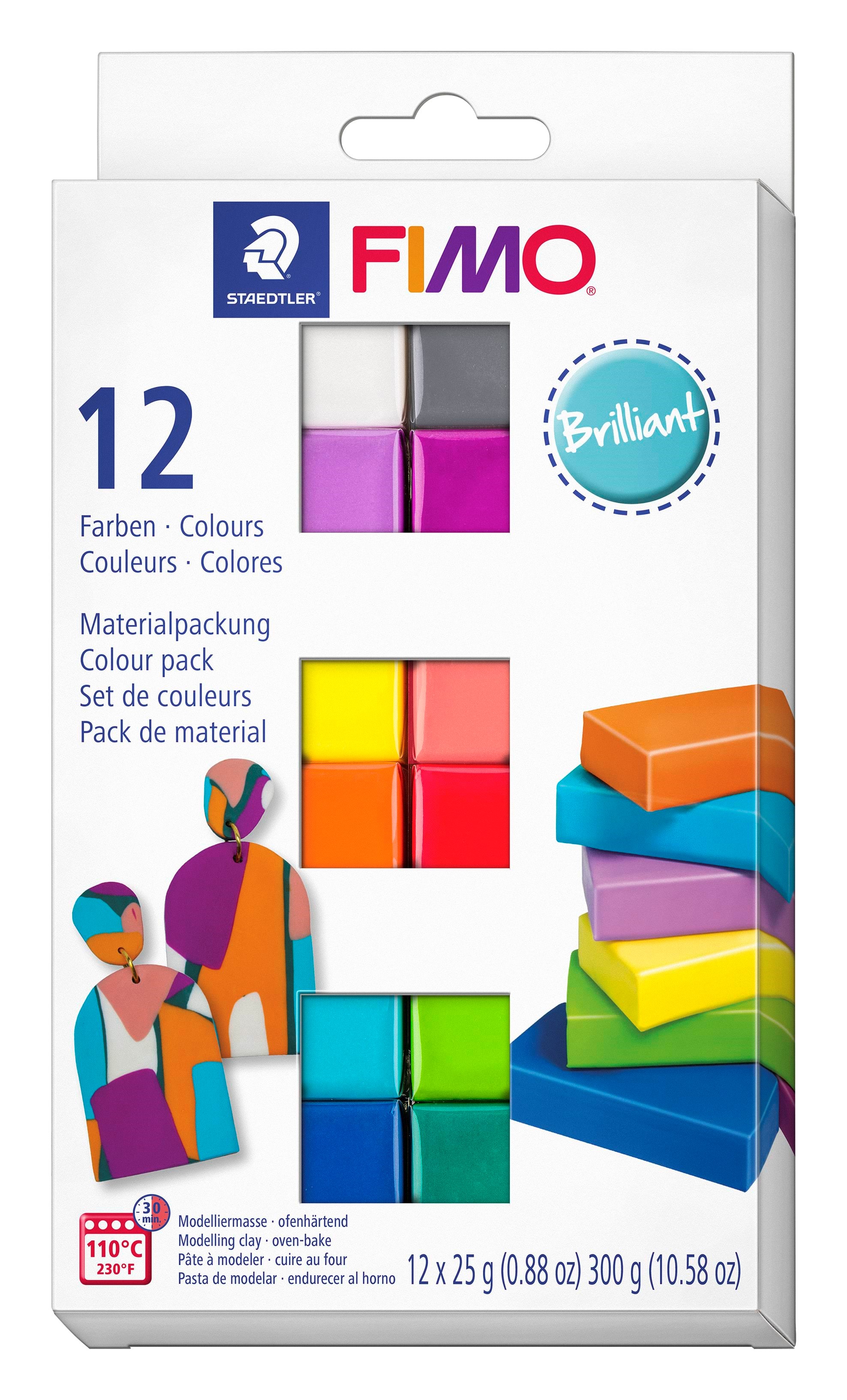 Staedtler FIMO soft sæt. 12 x ½ blok, Brilliant Hobby Artikler 8023 C12-2