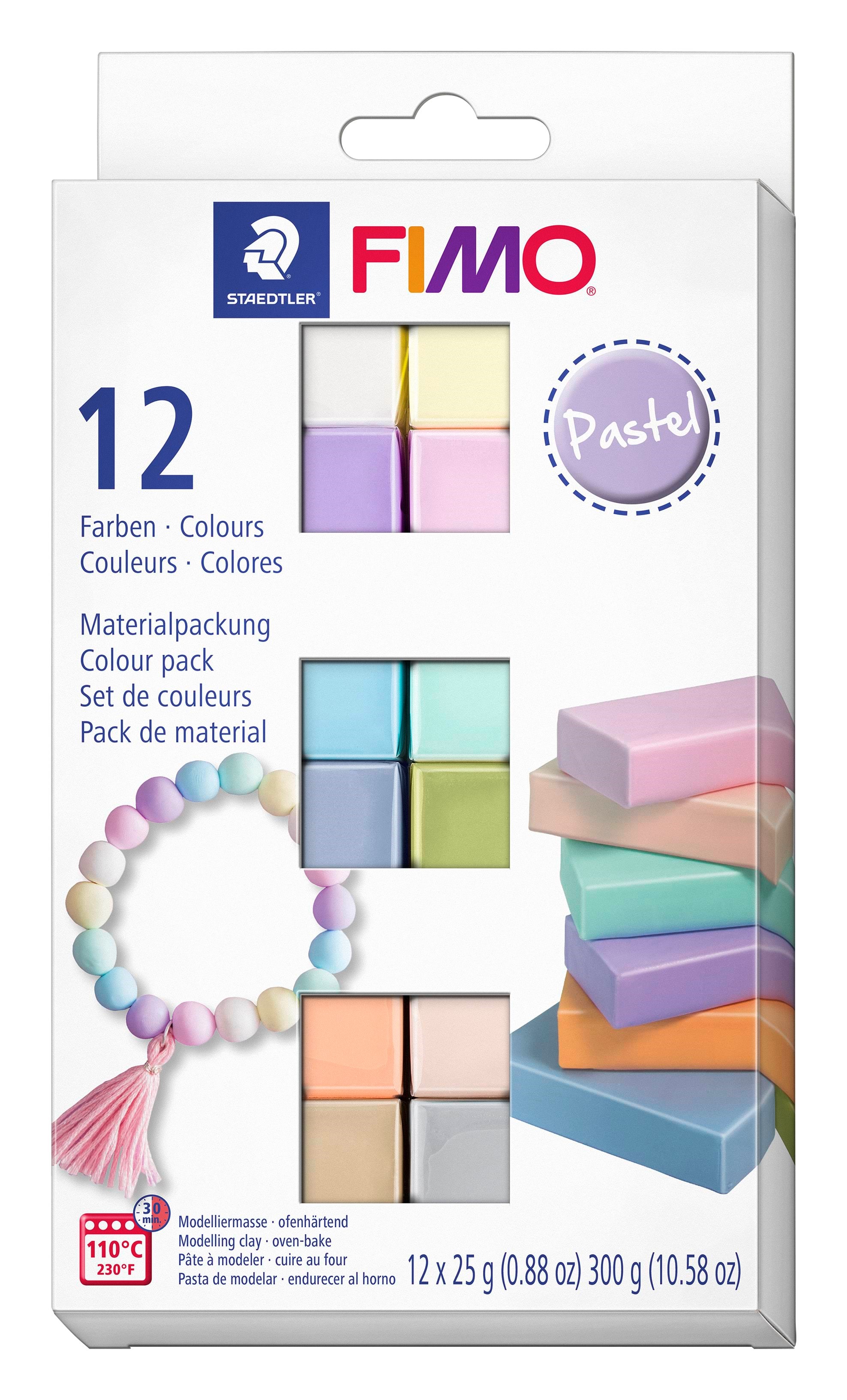 Stædtler FIMO soft sæt. 12 x ½ blok, Pastel Hobby Artikler 8023 C12-3
