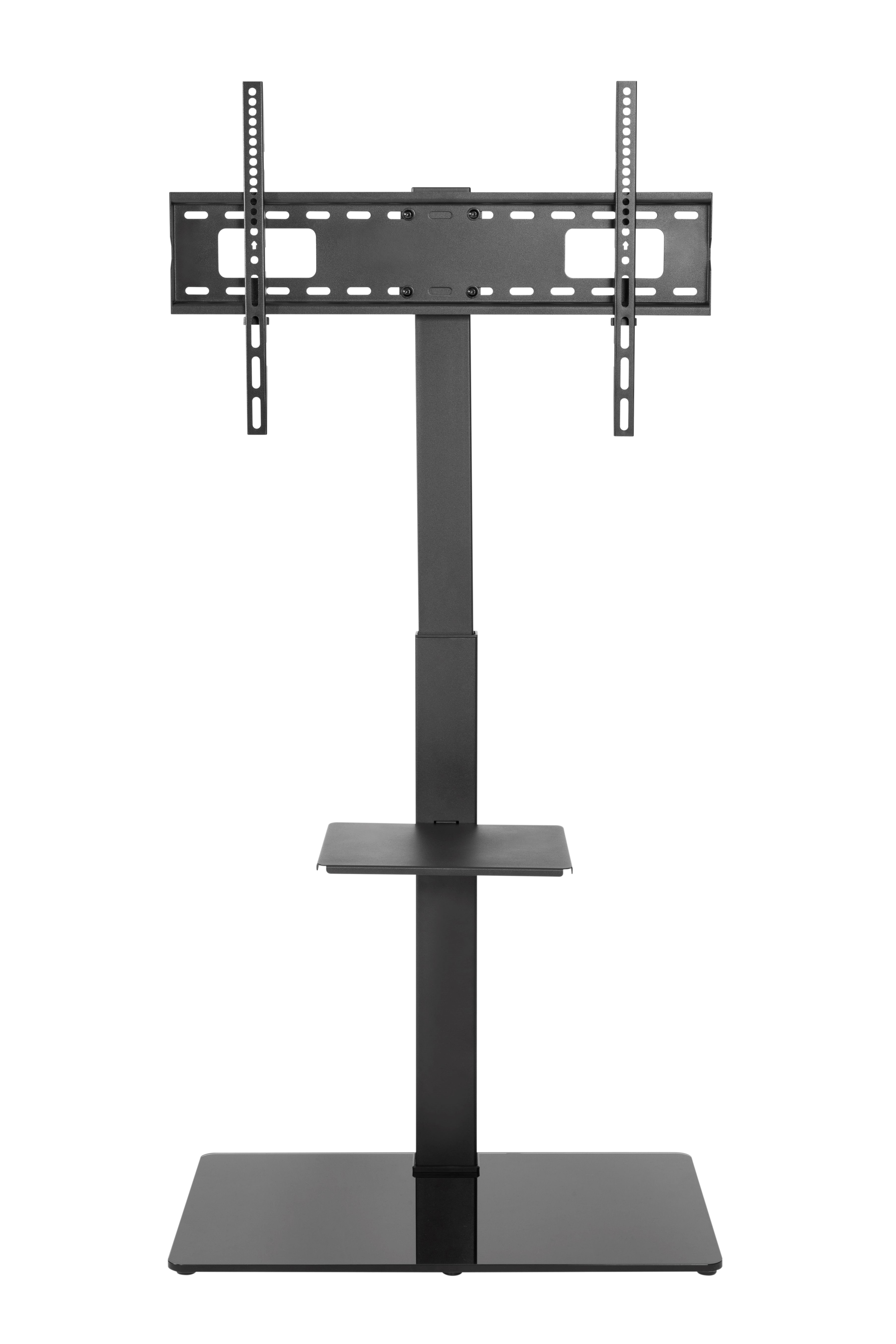 Alterzone Slim 7g, stativ med glasfod til 37"-70" TV, sort - Maks 40 kg - Maks størrelse