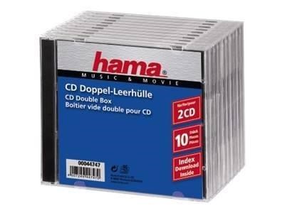 Hama CD Double Jewel Case Standard - storage CD jewel case Lagringstilbehør 44747