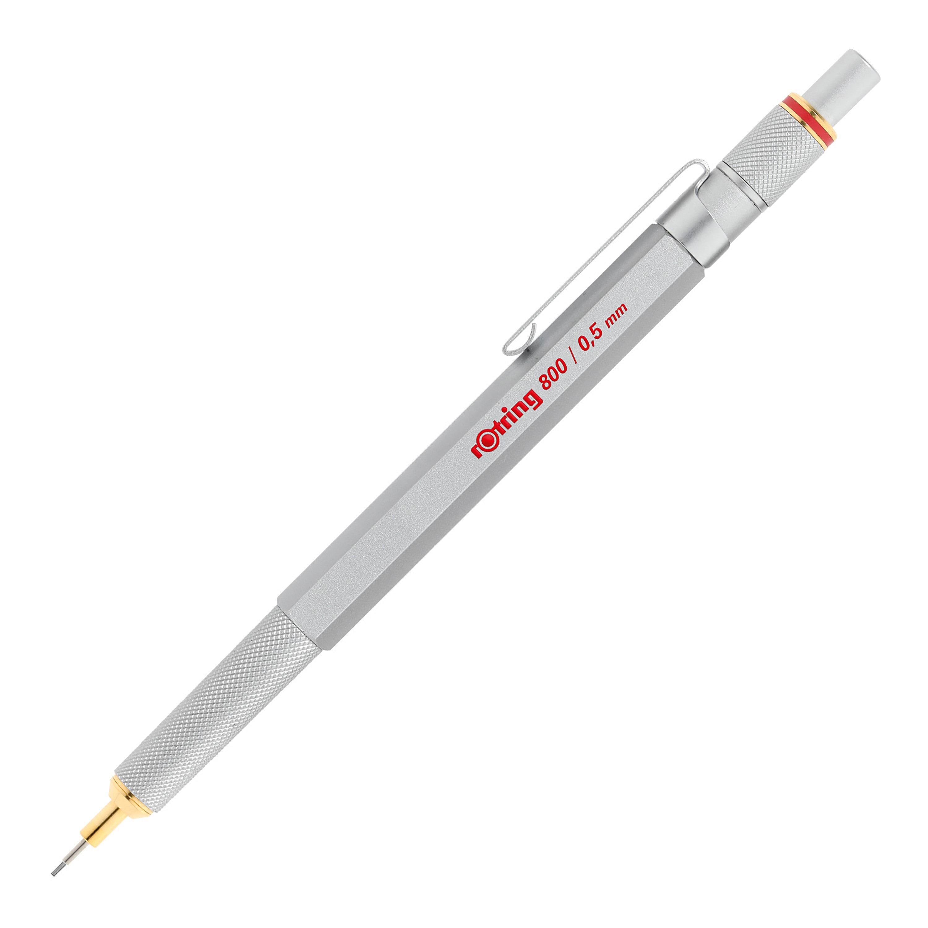 Rotring rOtring 800 mekanisk blyant | 0,5 mm | Sølv metal tønde Tegneværktøj 1904449