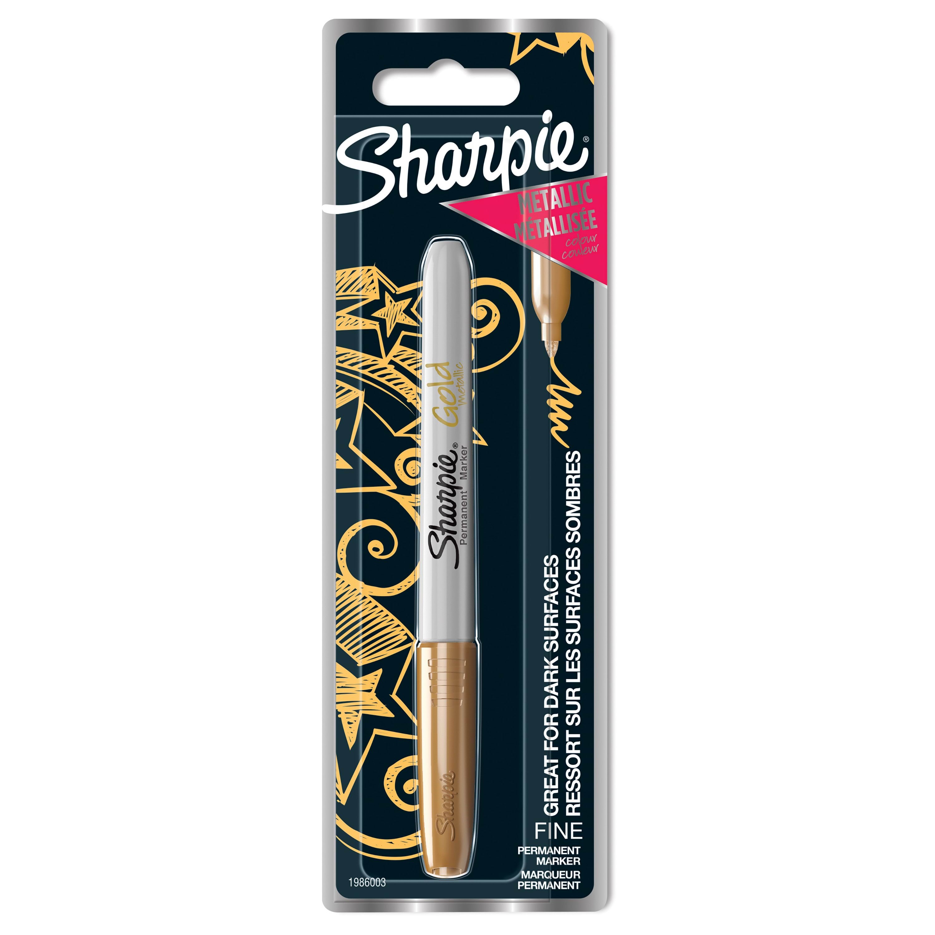 Sharpie Permanent Marker | Fin spids | Guld | 1 styk Tegneværktøj 1986003