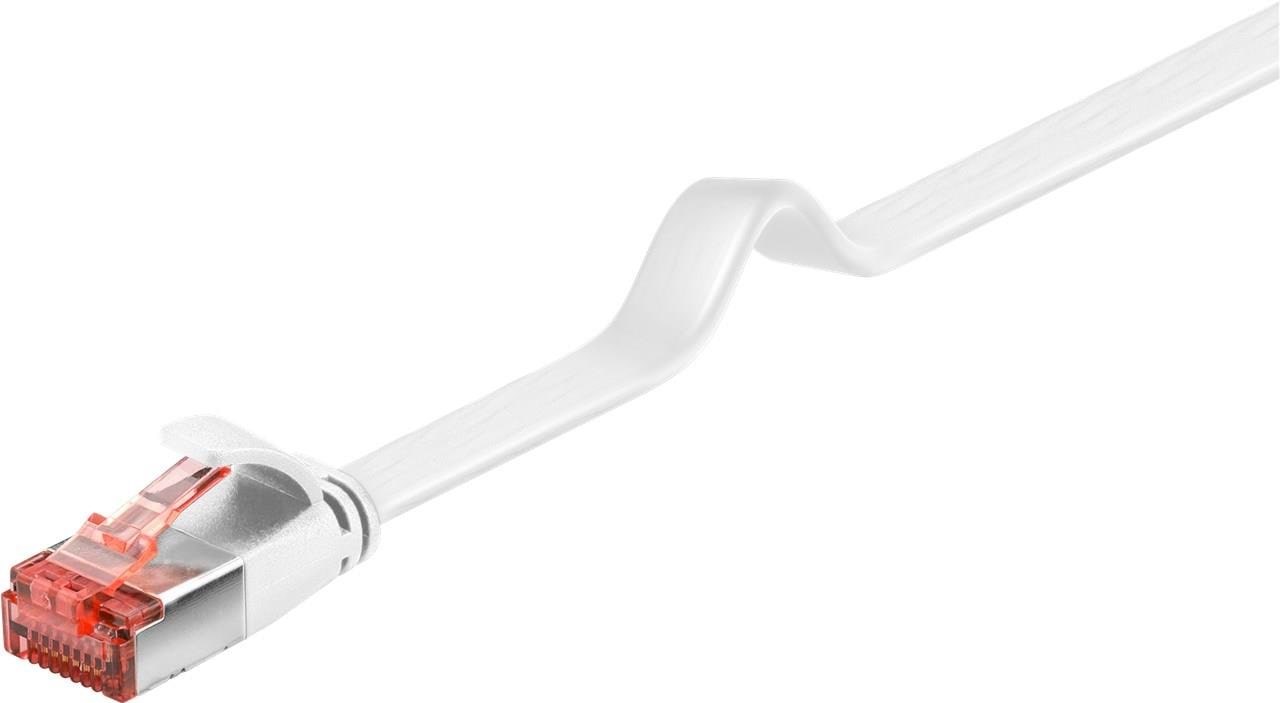 Pro CAT 6 flat patch cable U/FTP white - Hvid - 20m Netværkskabel 4040849949234