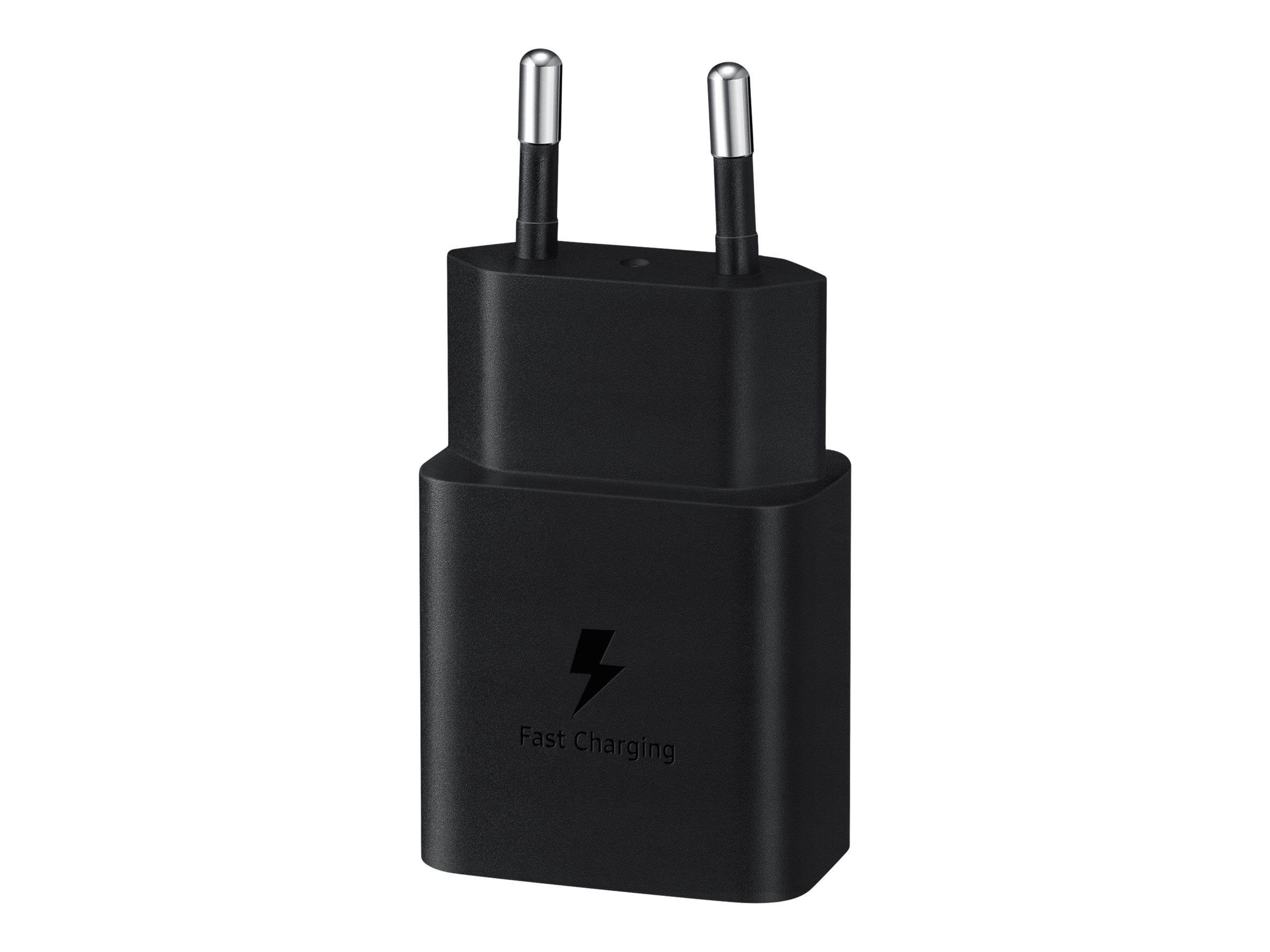 Samsung 15W USB-C Power Adapter - Black Mobil Oplader EP-T1510NBEGEU