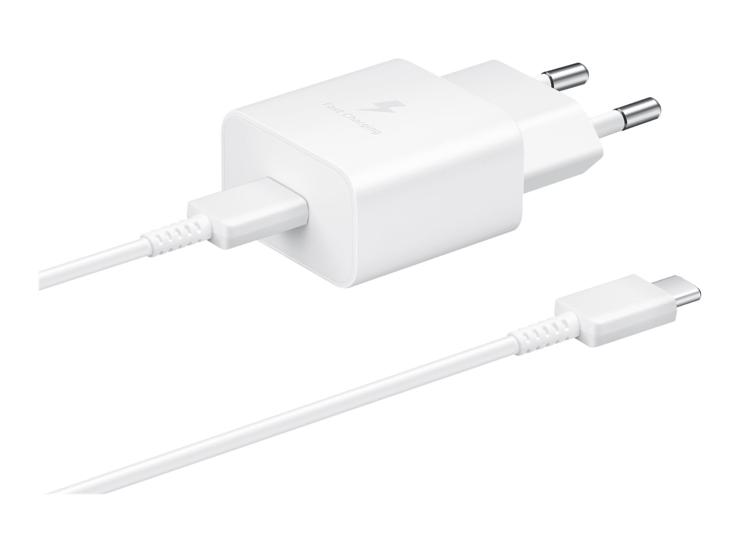 Samsung 15W USB-C Power Adapter (Incl. cable) - White Mobil Oplader EP-T1510XWEGEU