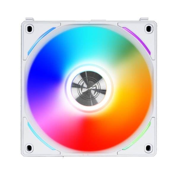 Lian Li UNI FAN AL120 - Kabinet køler - 120mm - Hvid med RGB LED lys - 28 dBA