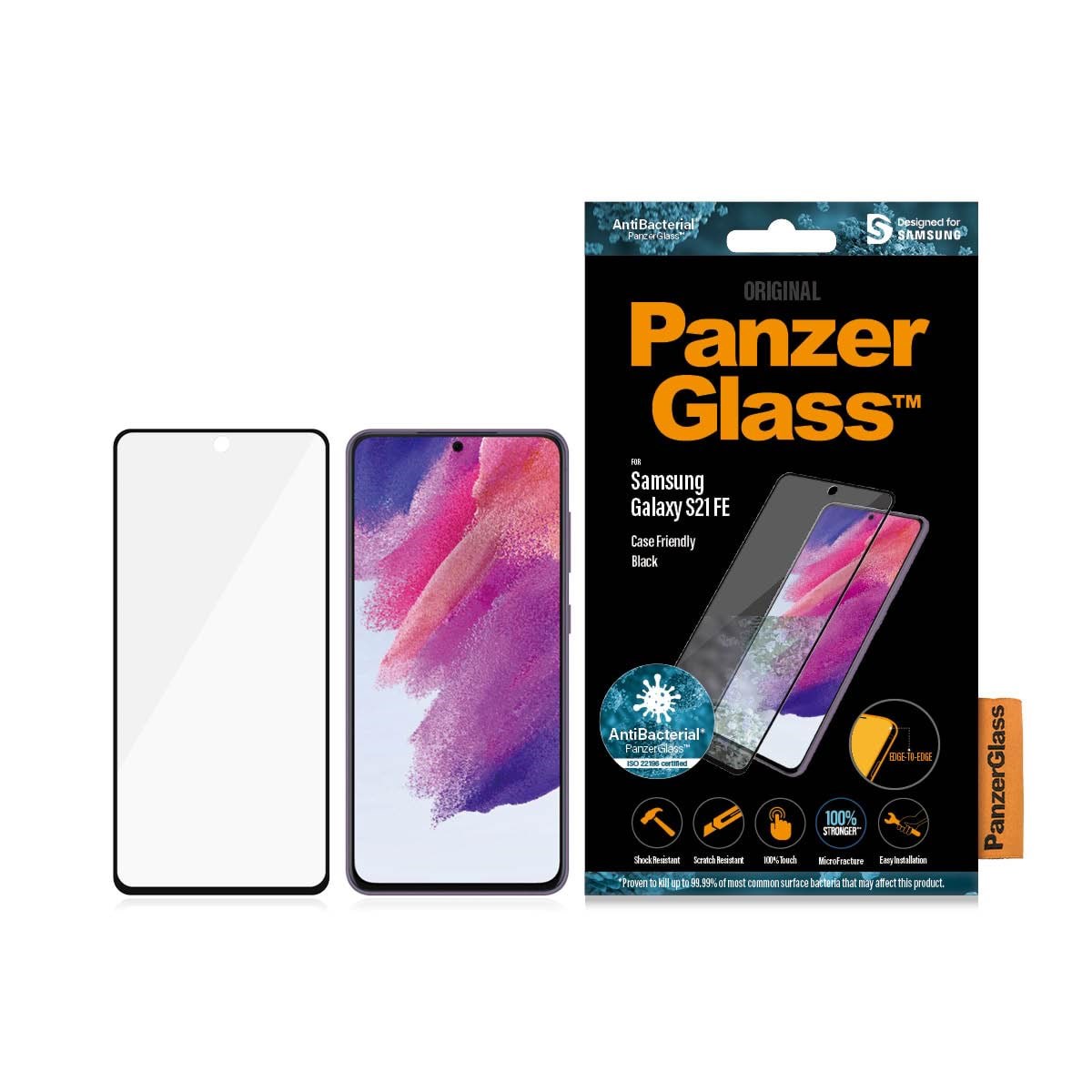 PanzerGlass Screen Protector Samsung Galaxy S21 FE Beskyttelsesglas PANZER7275