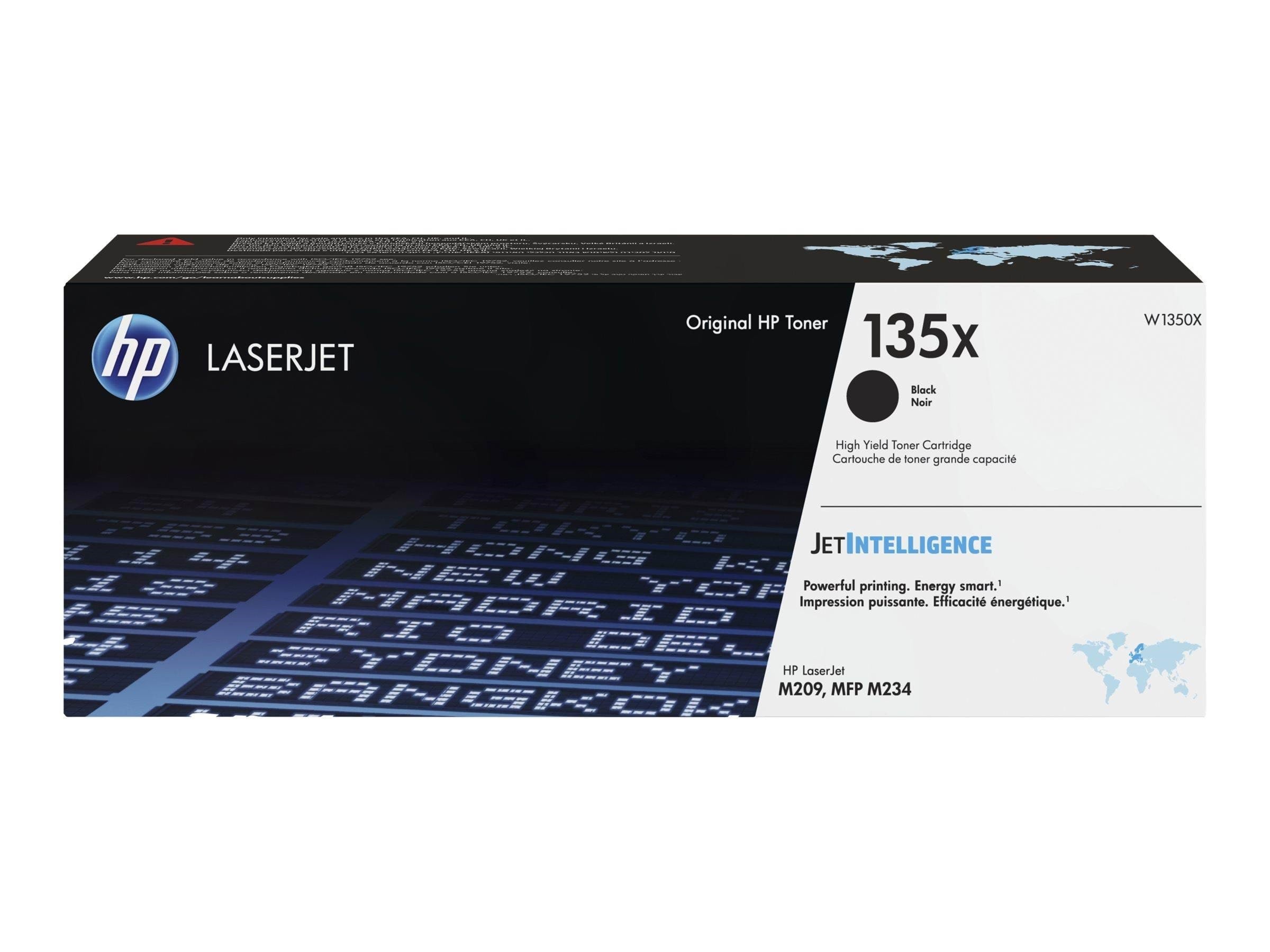 HP 135X / W1350X Black Toner Printerpatron Og Toner Sort