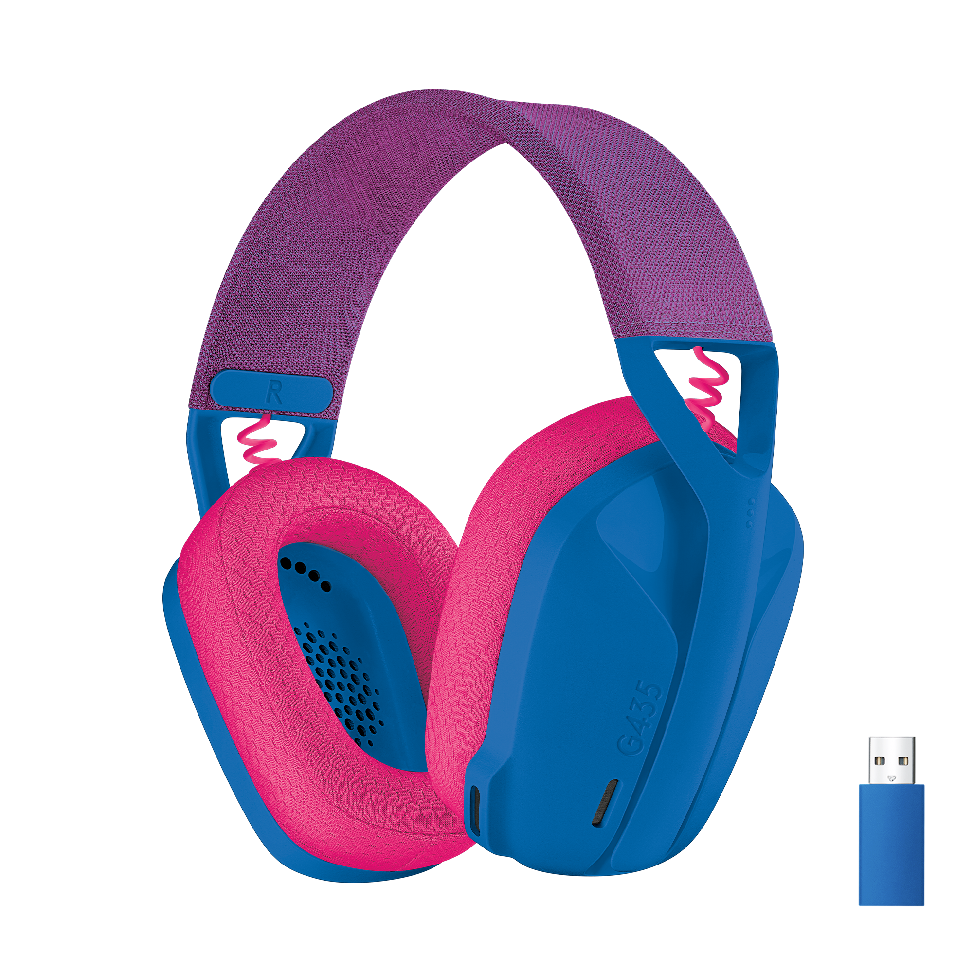 Logitech G435 LIGHTSPEED Wireless Gaming Headset - Blue Hovedtelefoner Og Headset Blå 981-001062