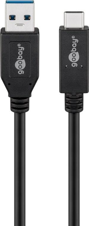 Pro USB-A USB-C - 1m - USB 3.2 Gen 2 - Sort Usb Kabel PUSB3.2G2-AC-BLK-1M