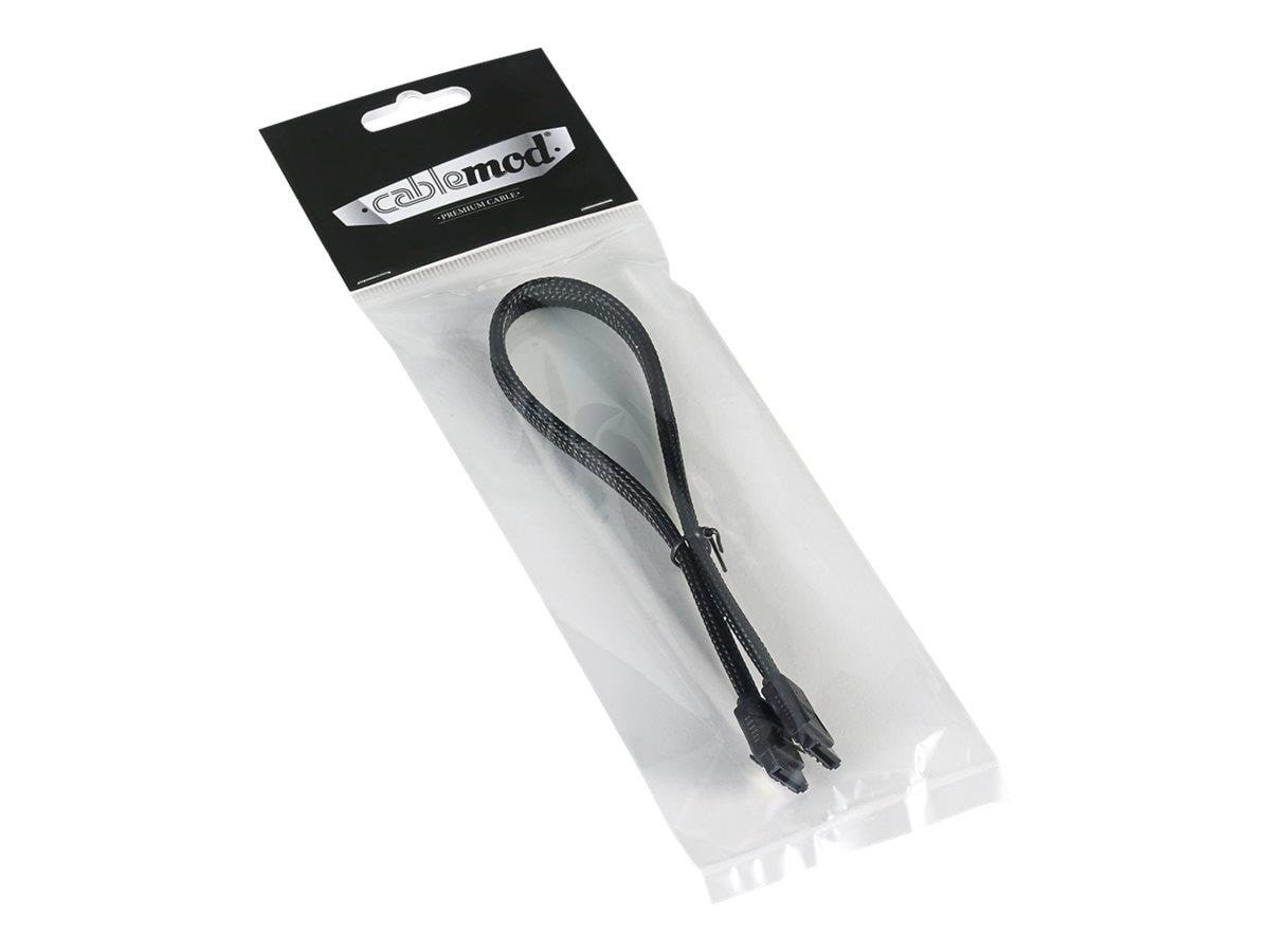 CableMod ModMesh - SATA cable - 60 cm Sata Kabel Sort CM-CAB-SATA-N60KK-R