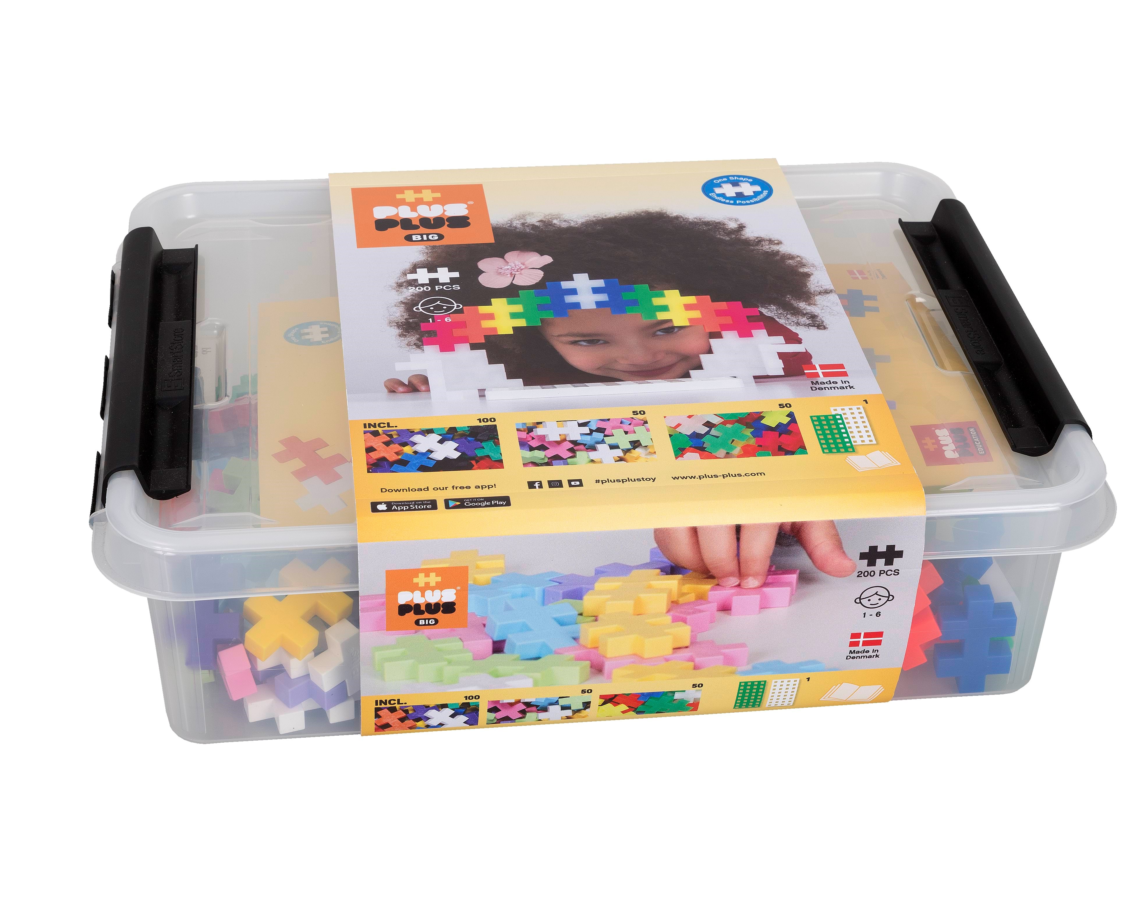 Plus-Plus BIG Storage Box Mix / 200 pcs Konstruktionslegetøj 3413