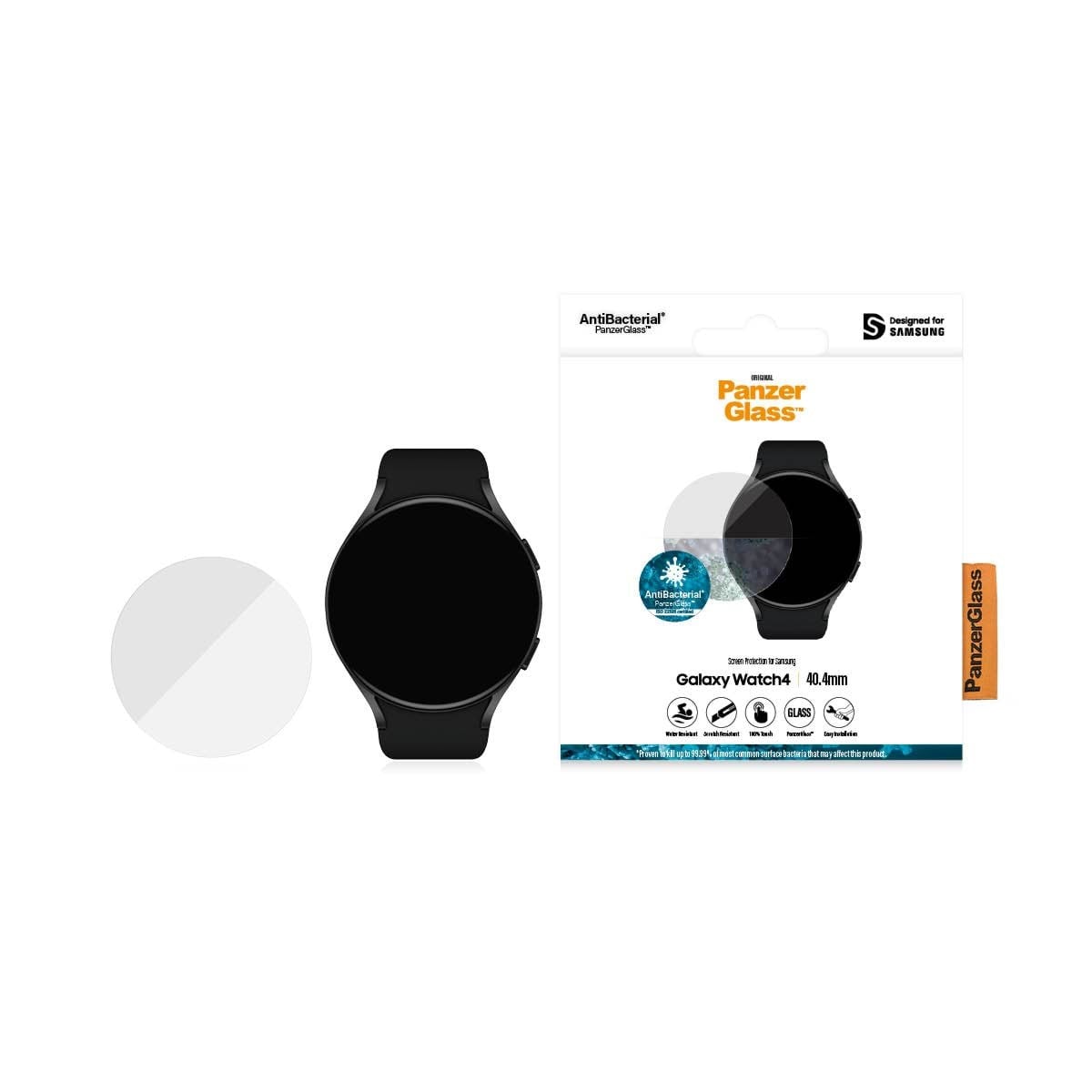 PanzerGlass Samsung Galaxy Watch 4 40.4mm | Screen Protector Glass Smartwatch Tilbehør PANZER3650