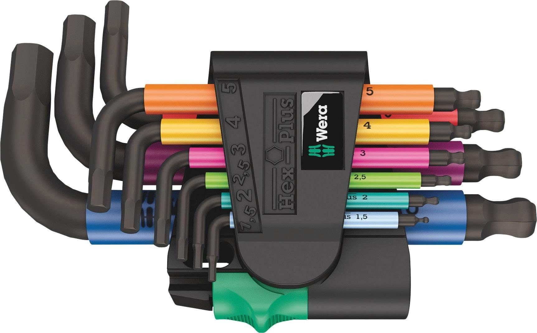 Wera 950/9 Hex-Plus Multicolour 2 Allen Allen key set 9-piece Værktøj 05133164001