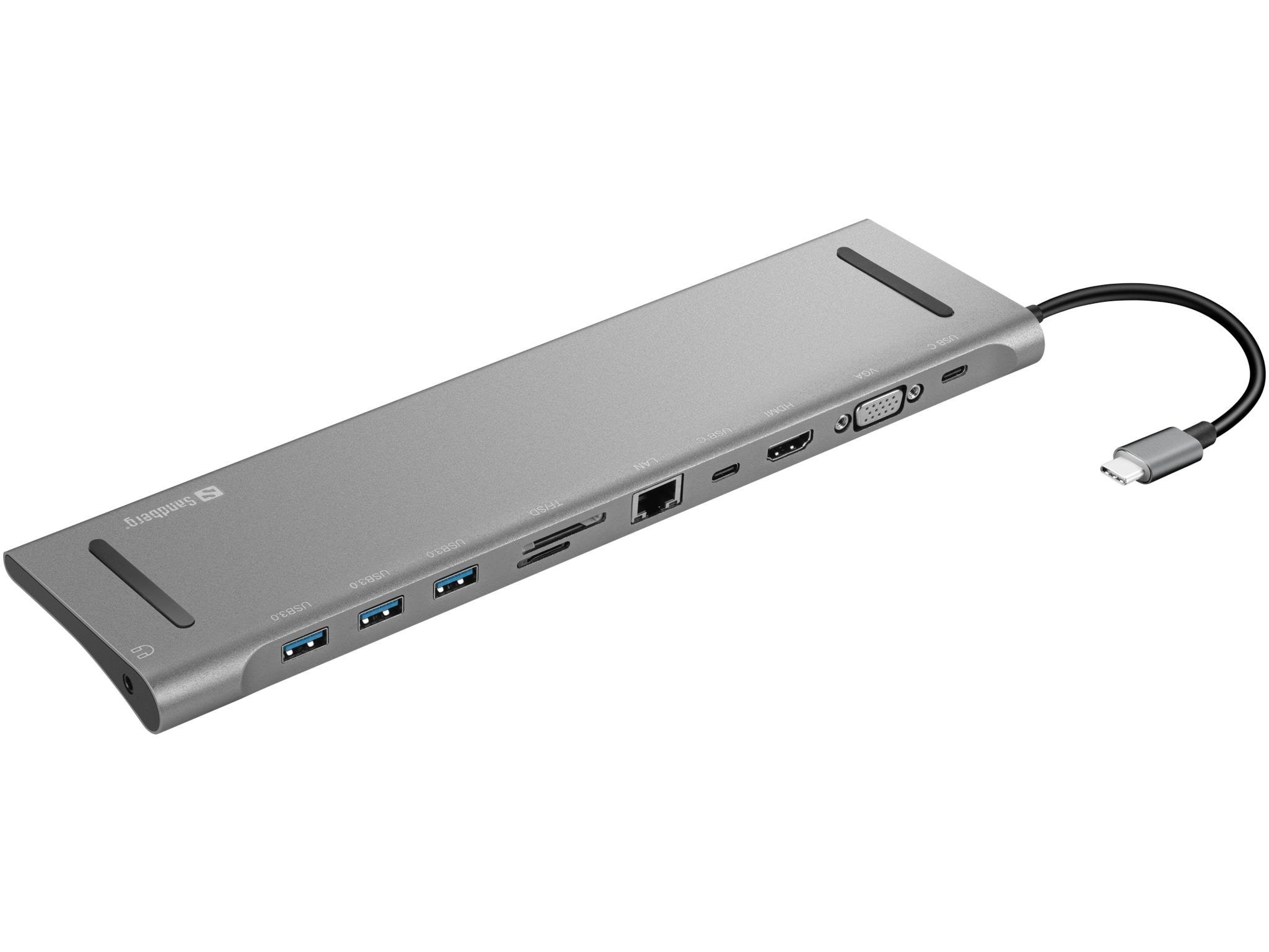 Sandberg USB-C 10-in-1 Docking Station Docking Station 136-31