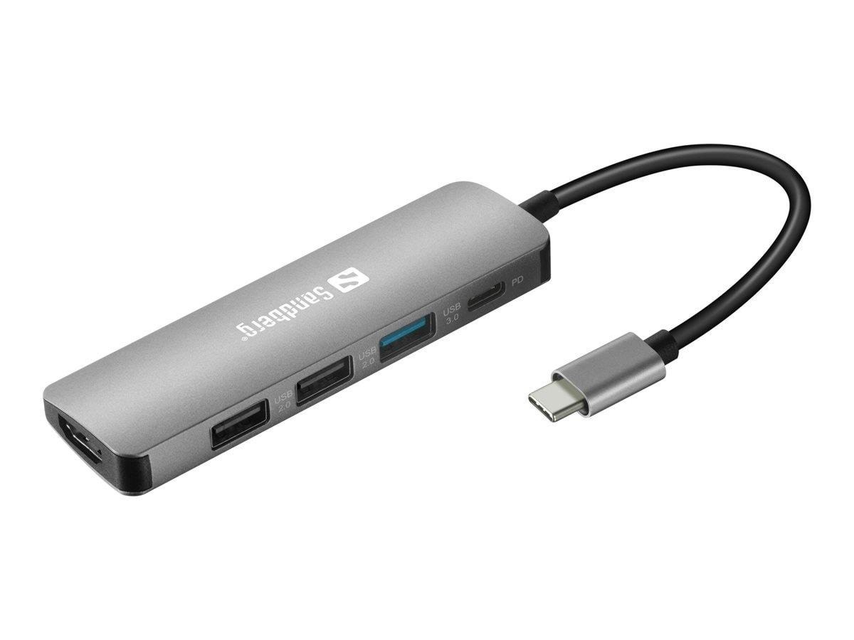 Sandberg USB-C Multiport Dock (with 100W PD) Docking Station 136-32