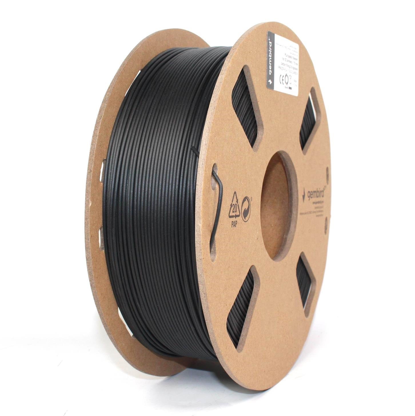 Gembird PLA filament - Kulsort - 1.75mm ø - 800 g 3d Filament 3DP-PLA1.75-02-CARBON