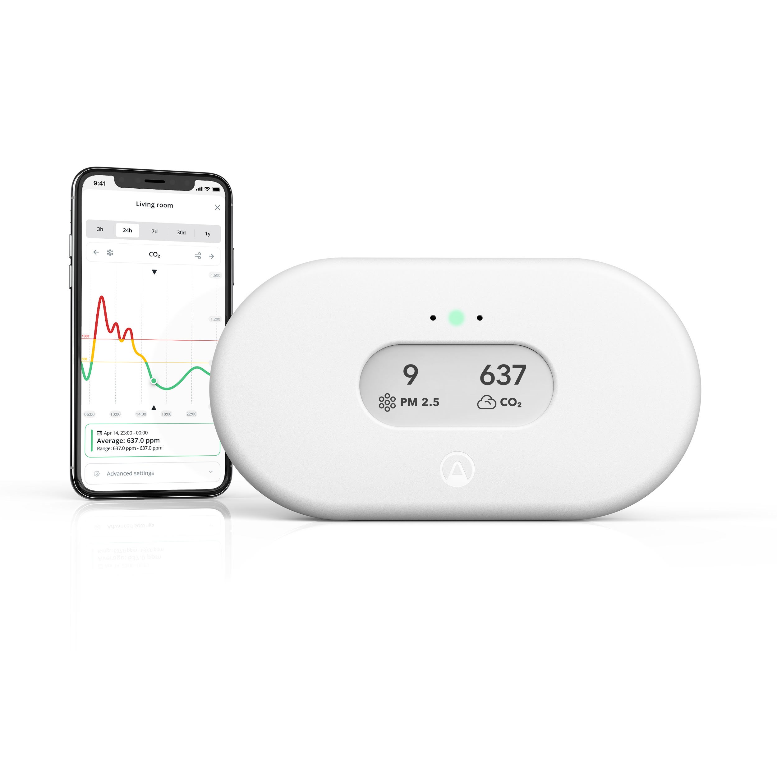 Airthings View Plus - Smart Radon and Air Quality Monitor Smart Home 7090031109608