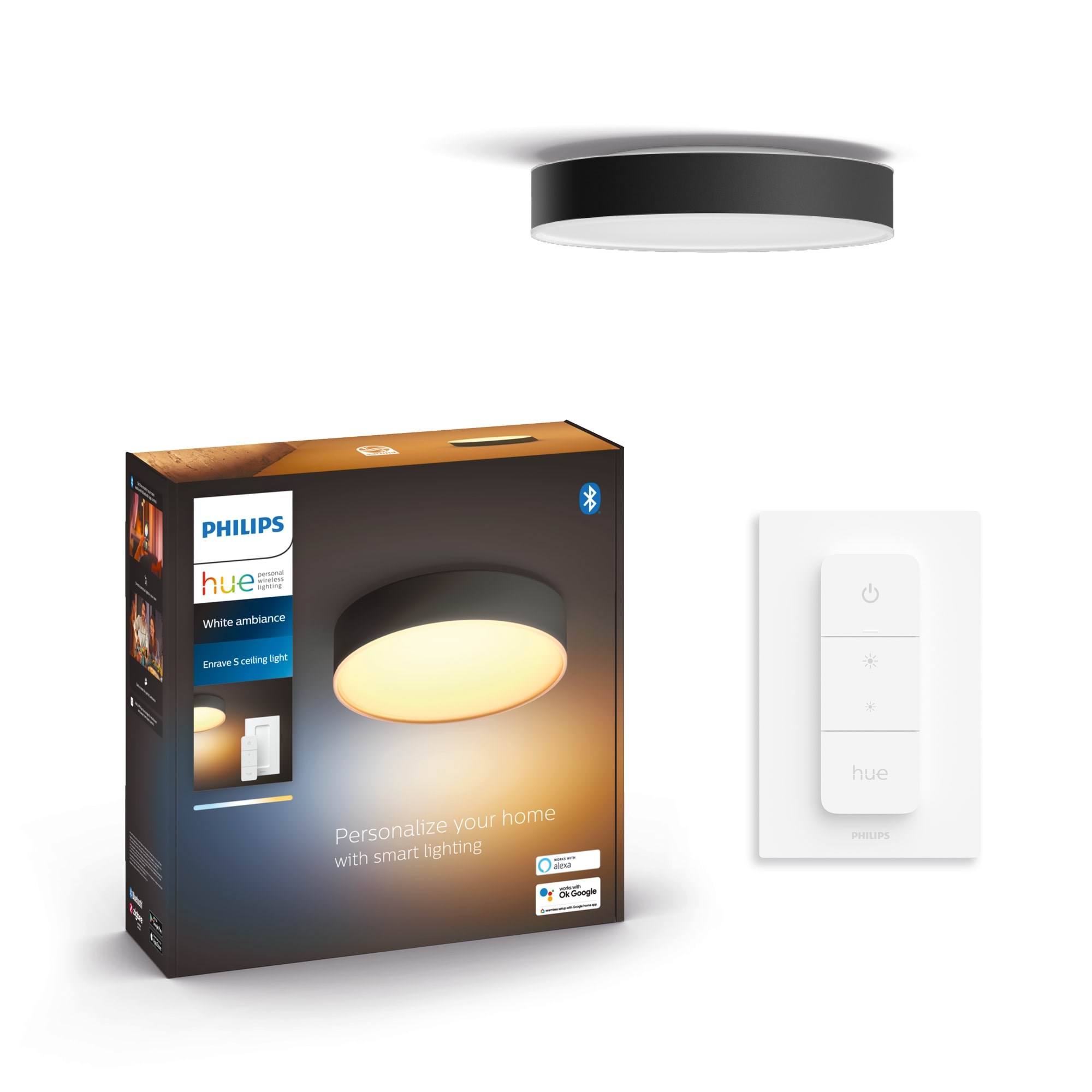 Philips Hue Enrave Lille Loftlampe - Sort Smart Home 915005996501