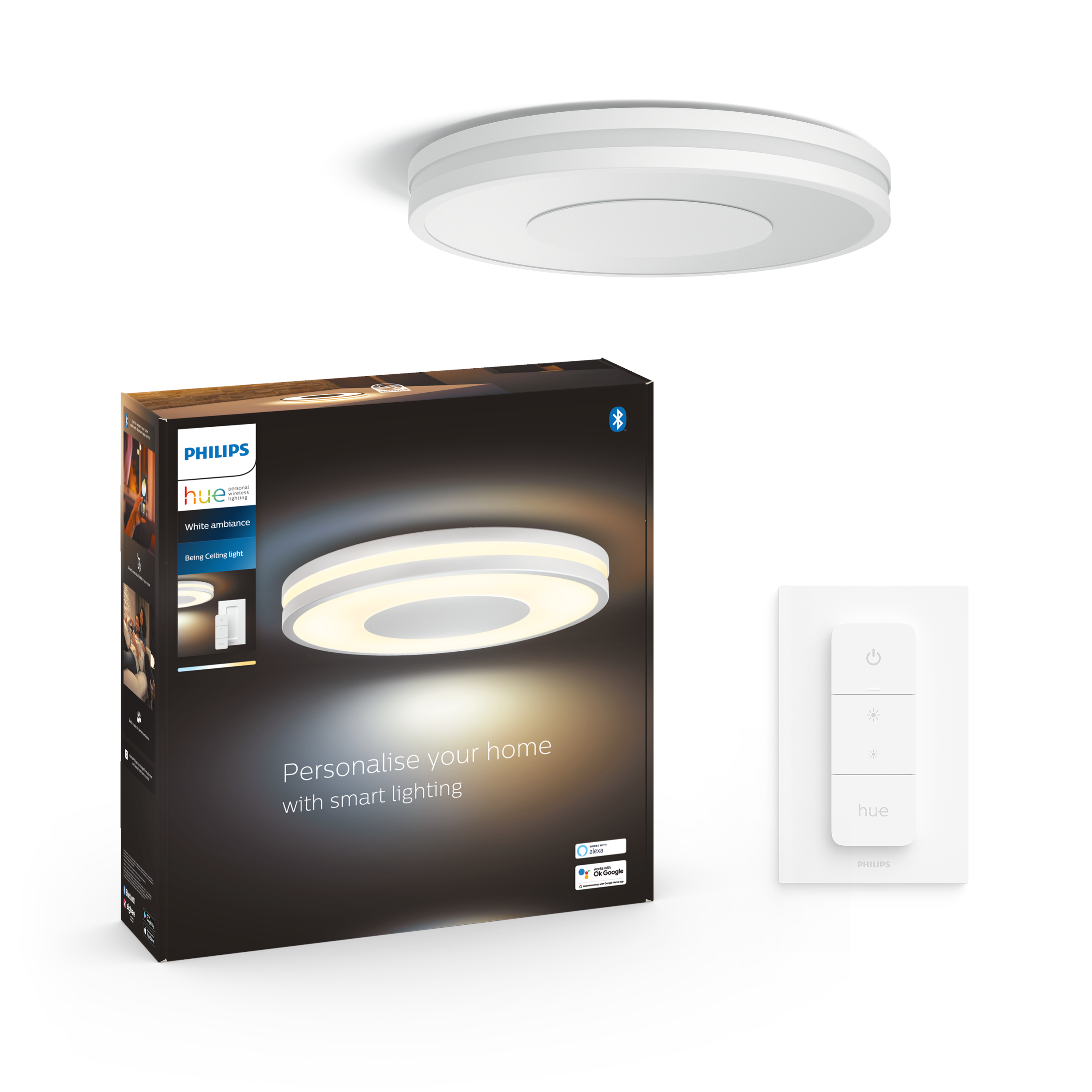 Philips Hue Being Plafond Loftlampe - Hvid Smart Home 929003055001