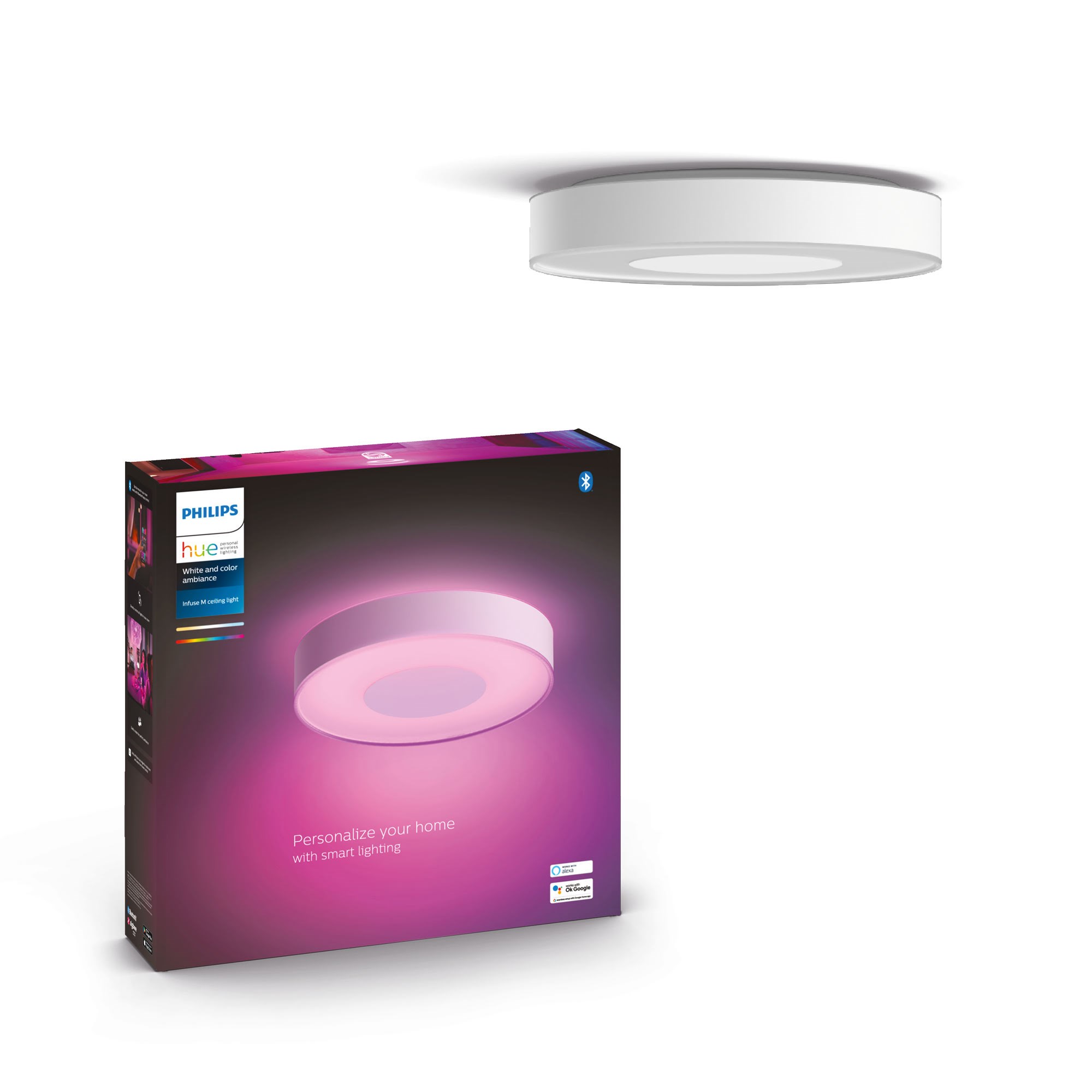 Philips Hue Infuse mellemstor loftslampe - White and color ambiance Smart Home 915005997201