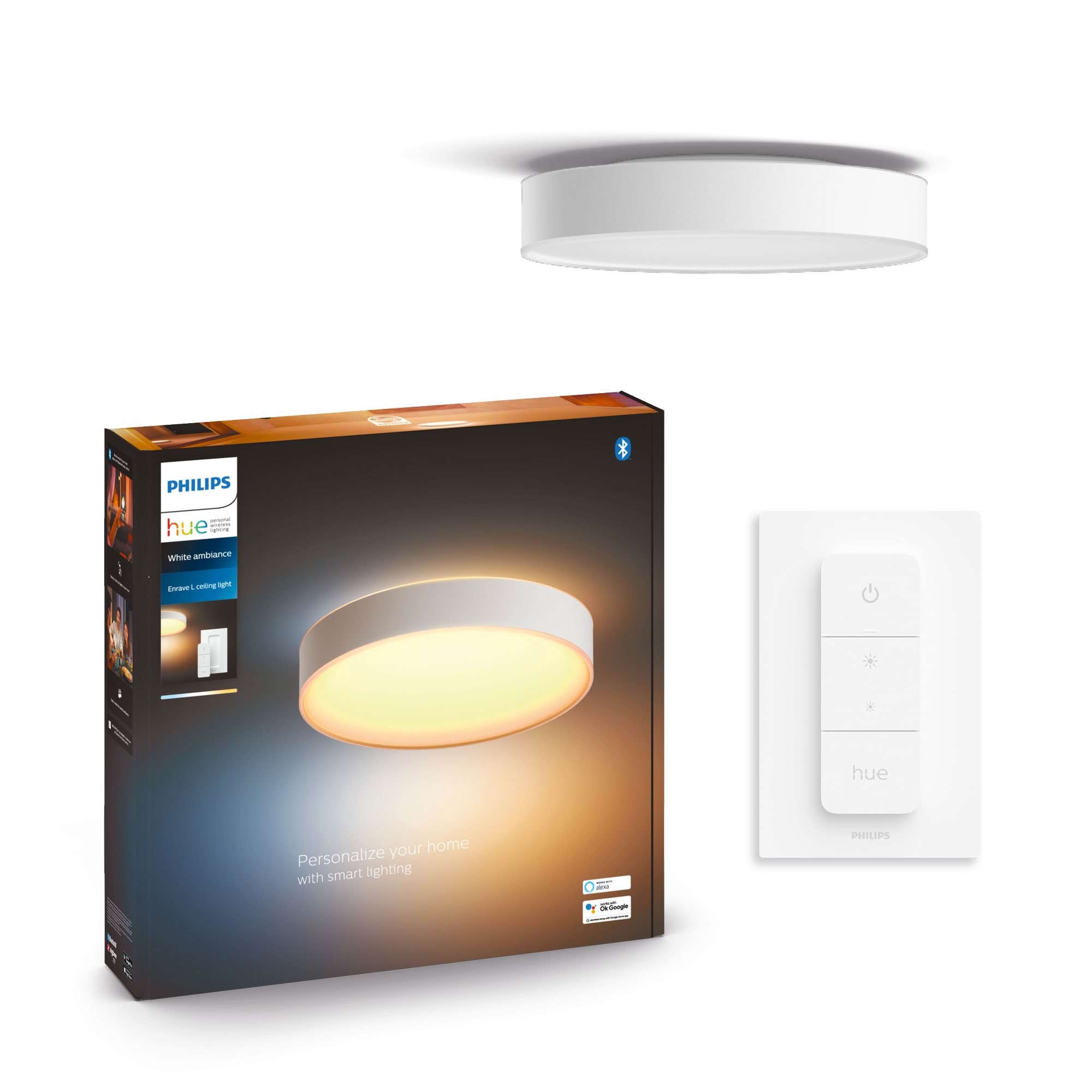 Philips Hue Enrave Stor Loftlampe - Hvid Smart Home 915005996801