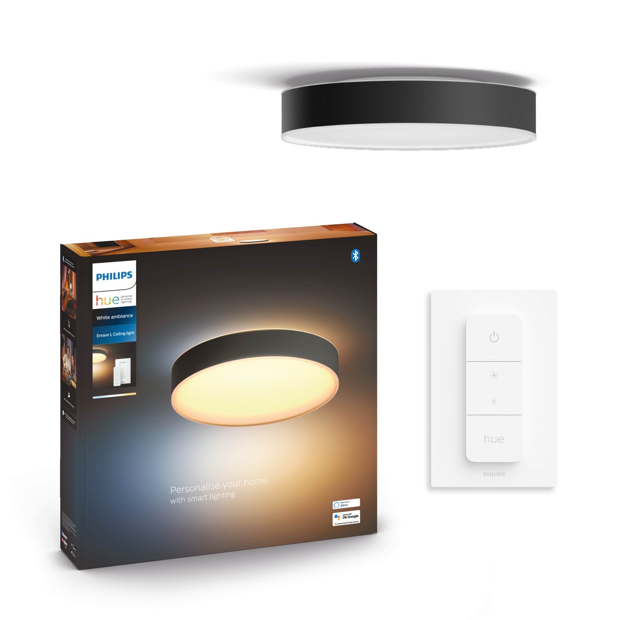 Philips Hue Enrave Stor Loftlampe - Sort Smart Home 915005996901