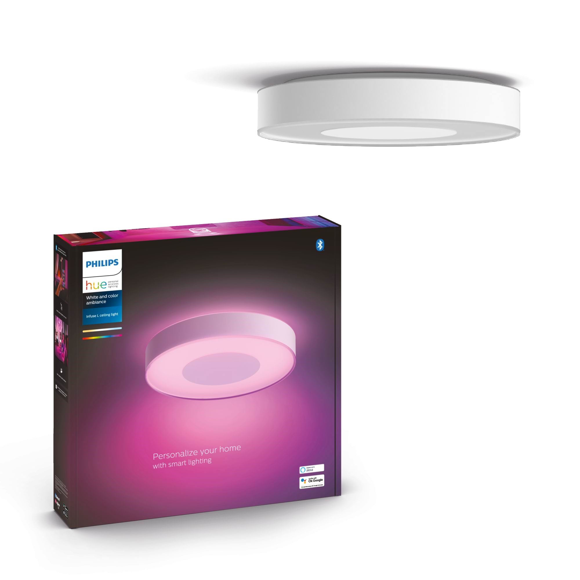 Philips Hue Infuse Stor Loft Plafond Lampe - Hvid Smart Home 915005997401
