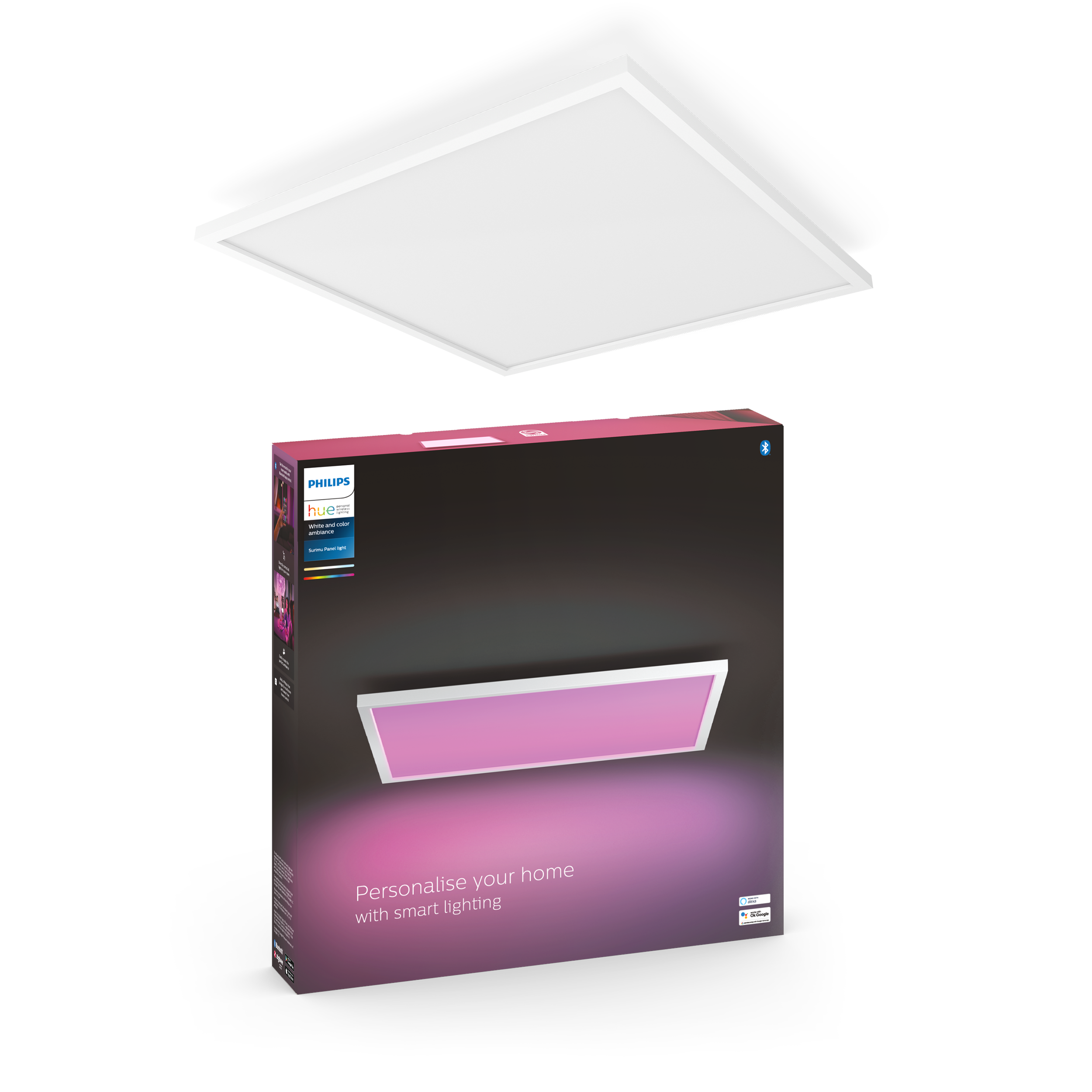 Philips Hue Surimu Firkantet Loft Panel - Hvid Smart Home 929002966401