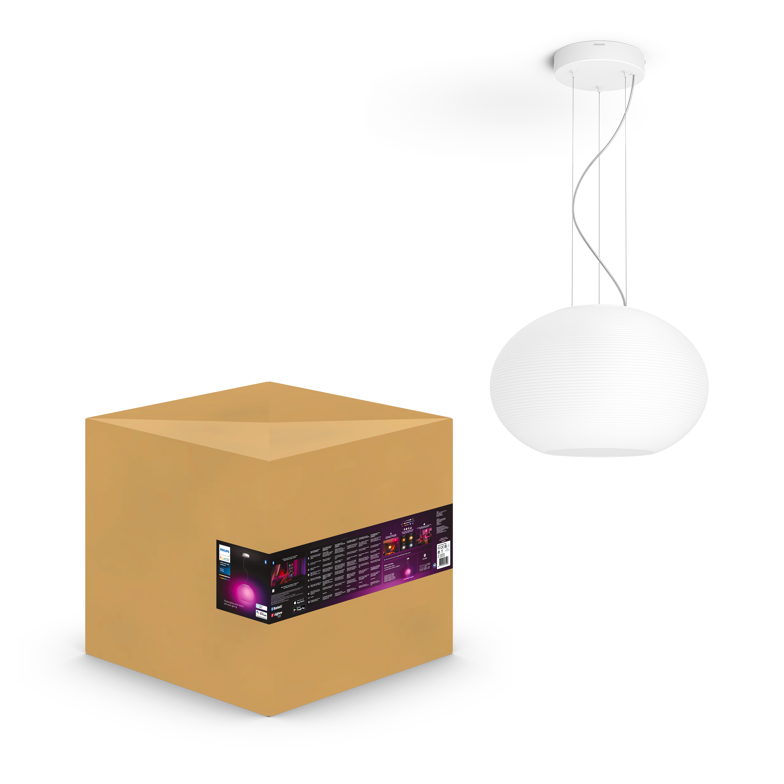 Philips Hue Flourish Loft Pendel Lampe - Hvid Smart Home 929003053601