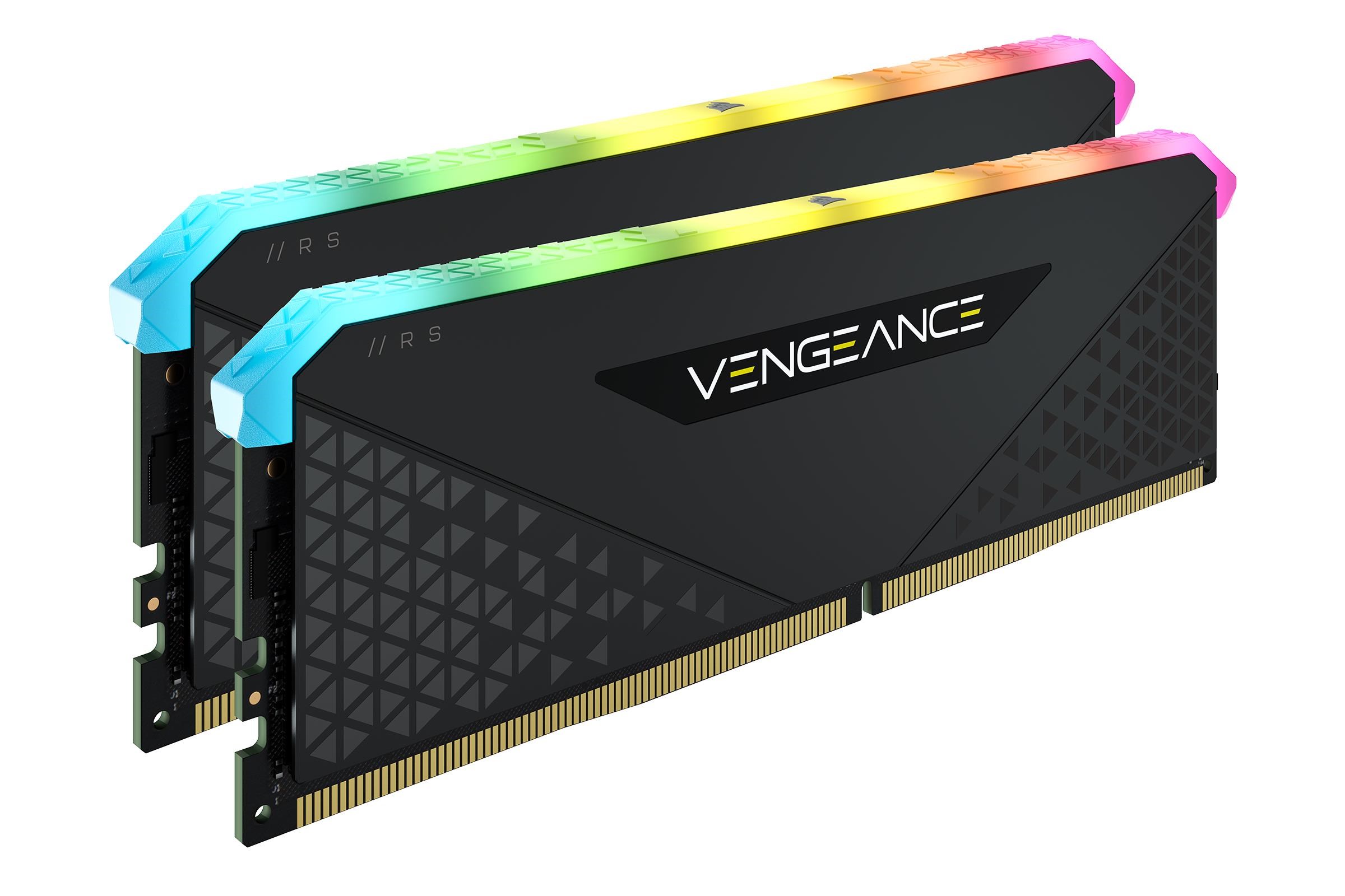 Corsair Vengeance RGB RS DDR4-3200 - 16GB - CL16 - Dual Channel (2 pcs) - AMD Optimized - Sort med RGB