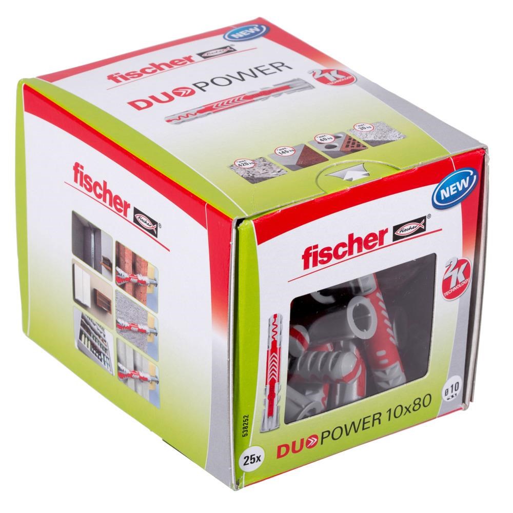 Fischer DuoPower 10 x 80 (25 pcs.) Søm Og Skruer 538252