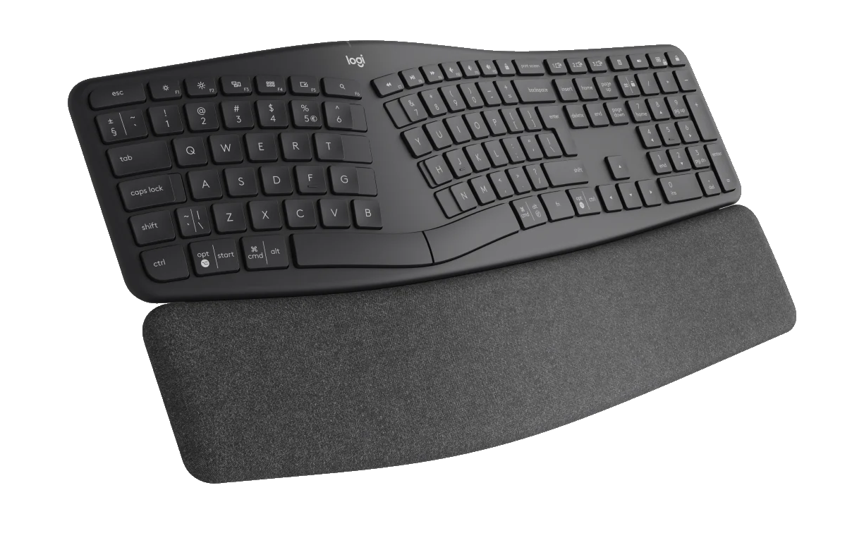 Logitech ERGO K860 for Business - Tastatur - Nordisk - Sort Tastatur 920-010348