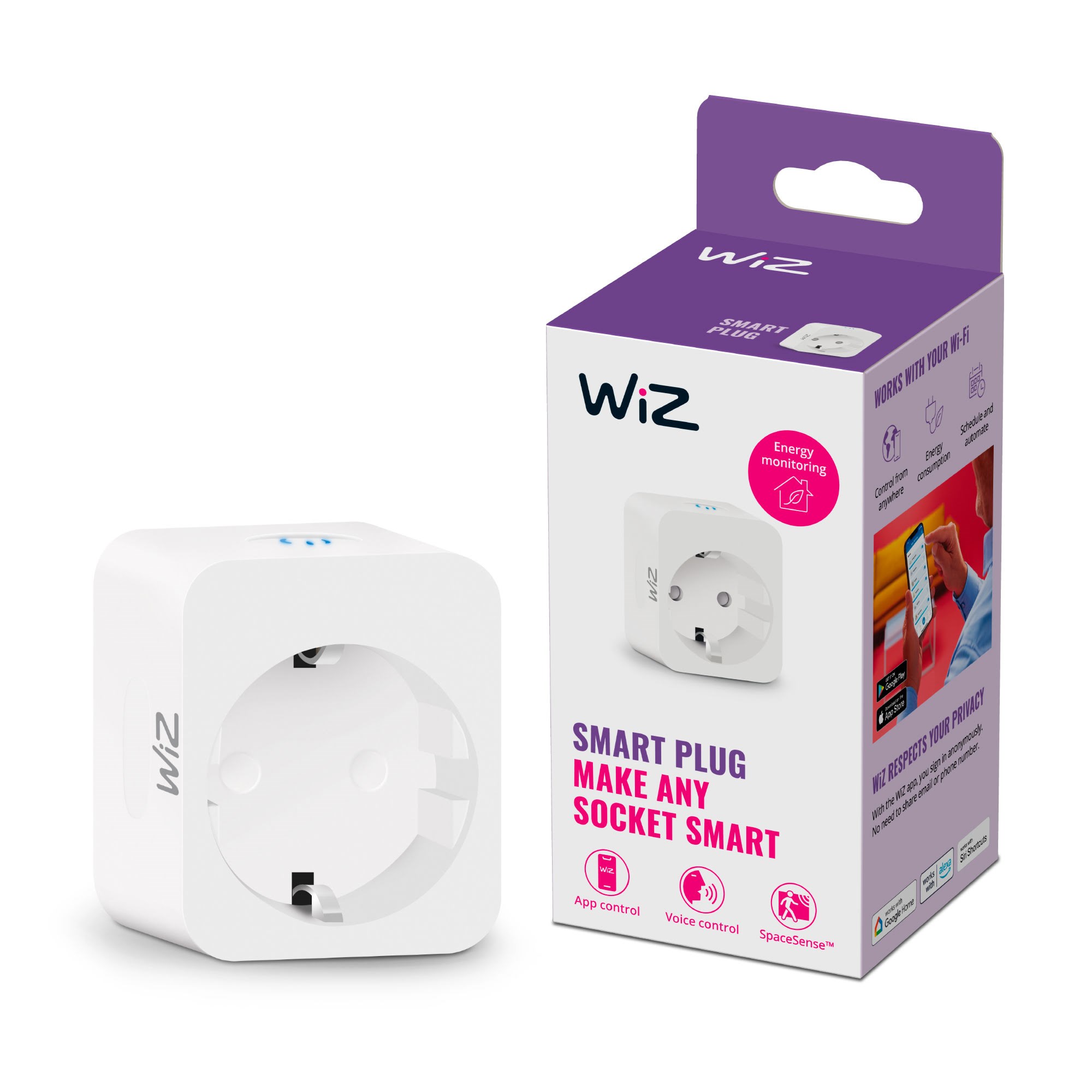WiZ Smart Plug med energiovervågning Smart Home 929002427122