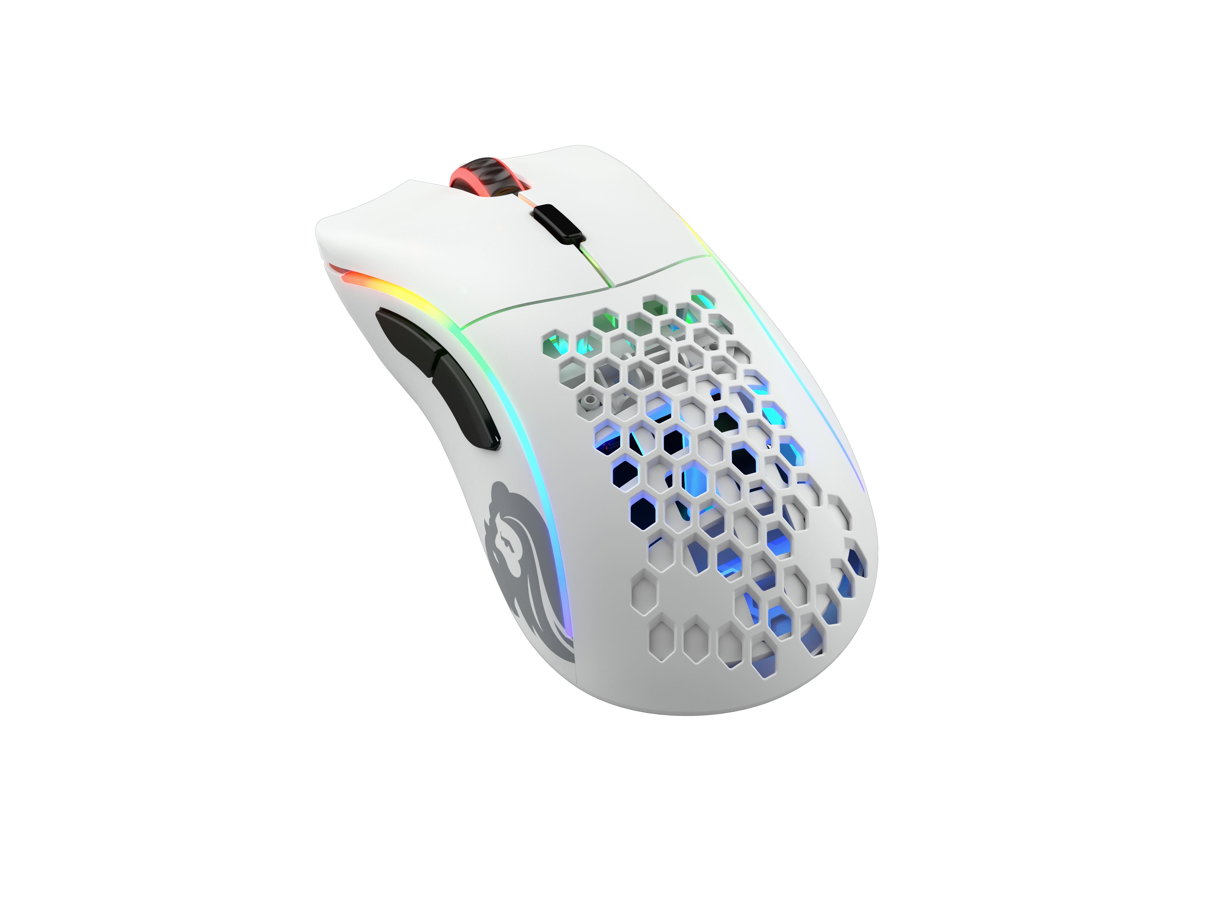 Glorious Model D Wireless - Matte White - Gaming Mus - Optisk - 6 knapper - Hvid med RGB-LED lys Mus GLO-MS-DW-MW